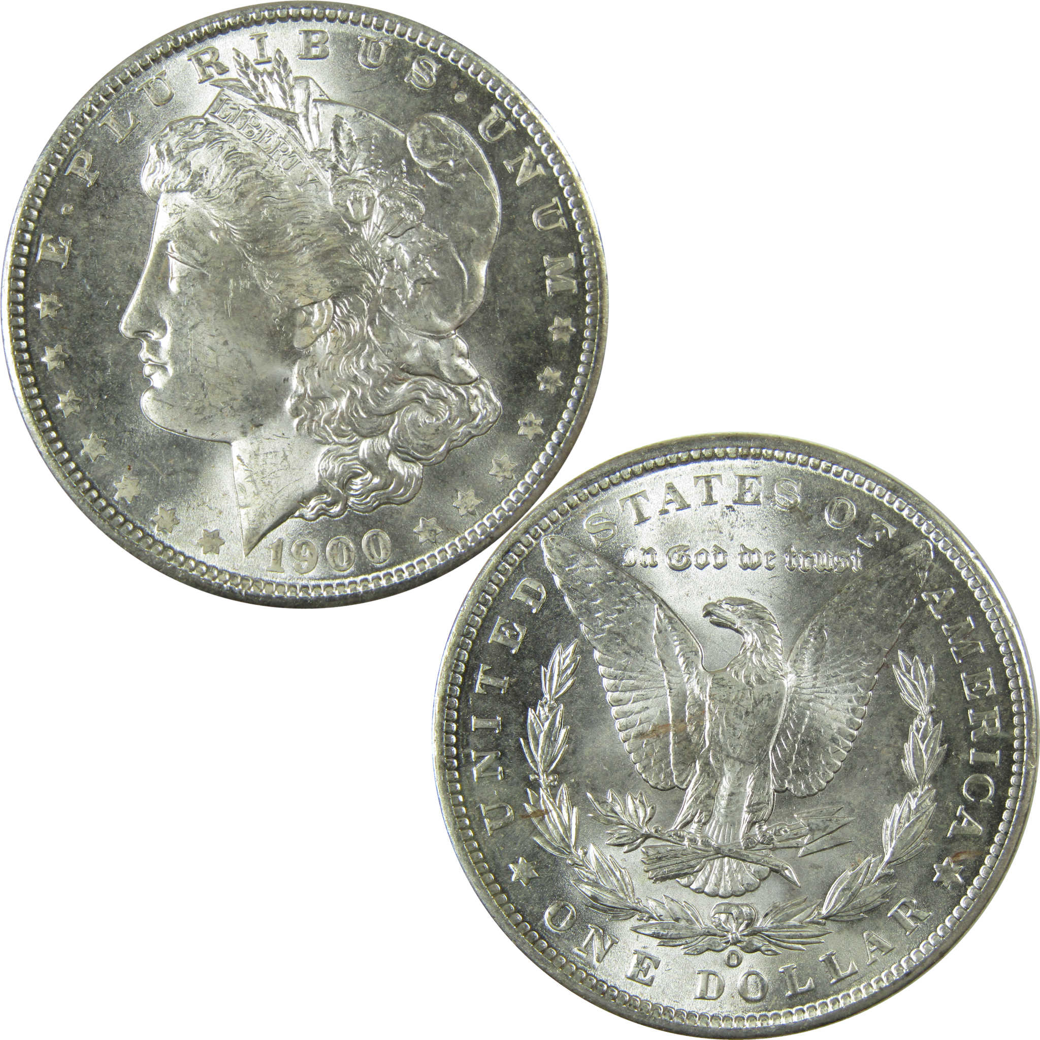 1900 O Morgan Silver Dollar Uncirculated Mint State $1 Coin SKU:I27735