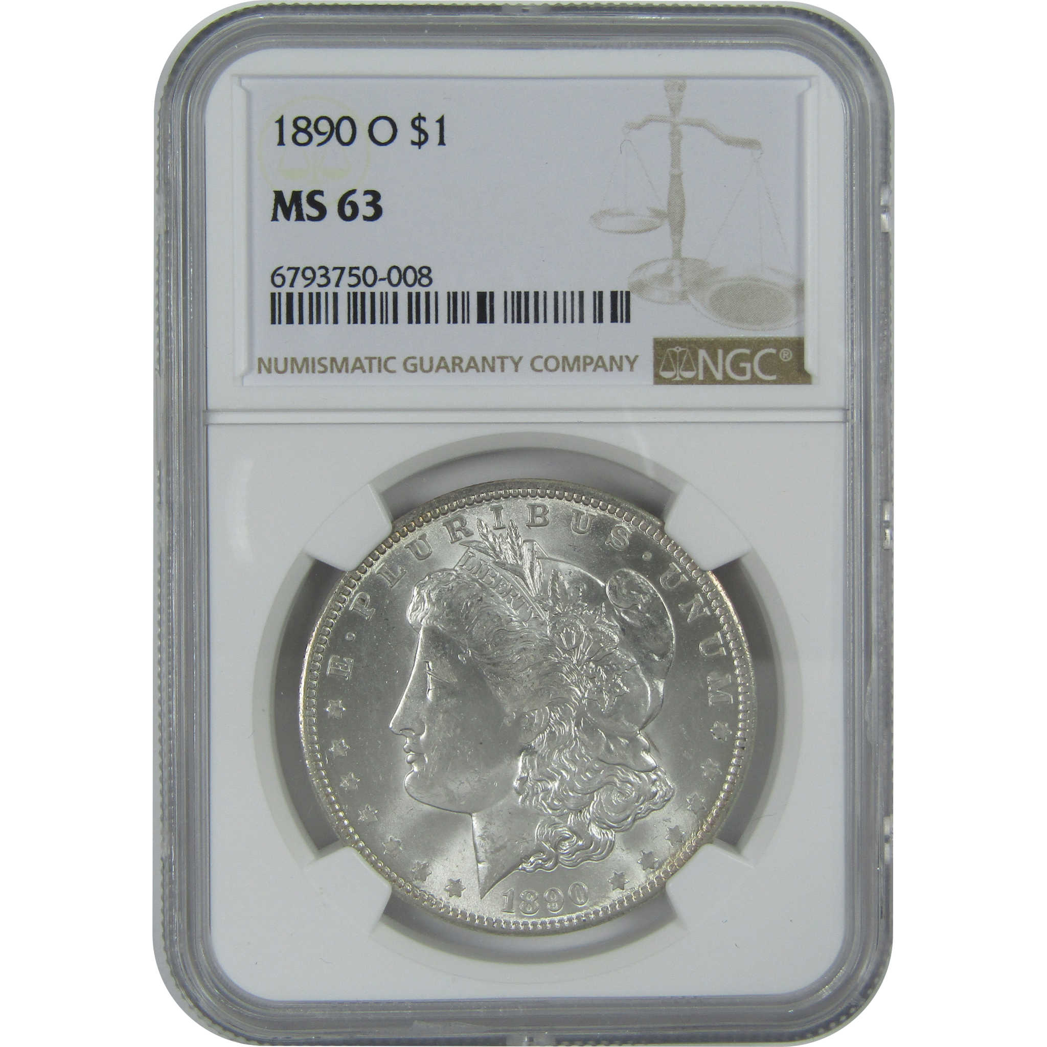1890 O Morgan Dollar MS 63 NGC Silver $1 Uncirculated Coin SKU:I16466 - Morgan coin - Morgan silver dollar - Morgan silver dollar for sale - Profile Coins & Collectibles