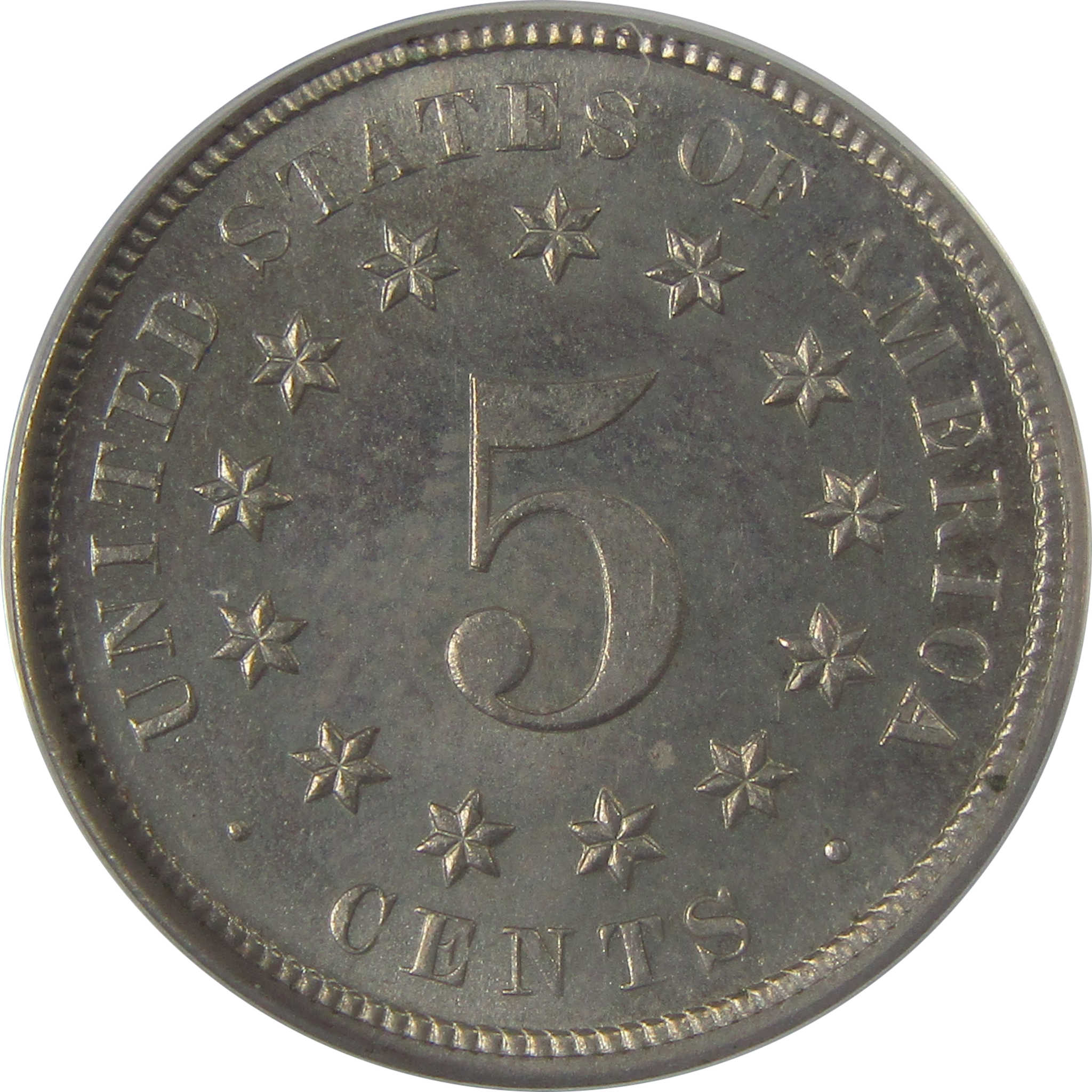 1878 Shield Nickel PF 62 ANACS Proof 5c Coin Collectible SKU:I23618