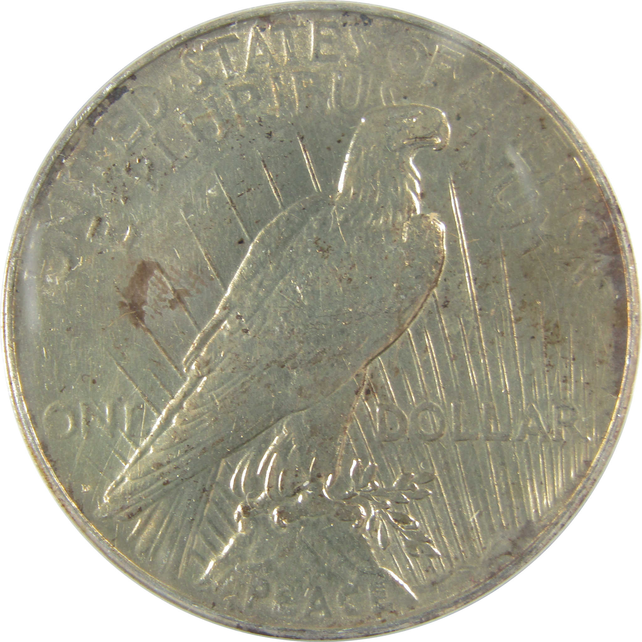 1934 D Peace Dollar AU 50 Details ANACS Silver $1 Coin SKU:I21582