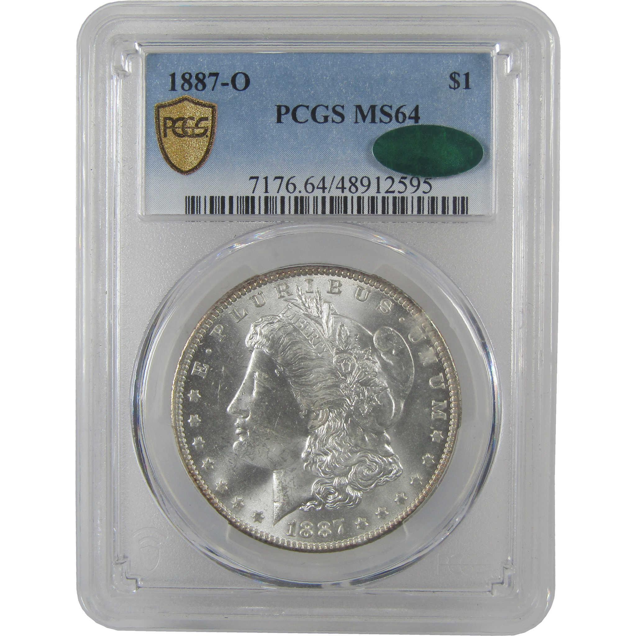 1887 O Morgan Silver Dollar MS 64 PCGS CAC Uncirculated $1 Coin - Morgan coin - Morgan silver dollar - Morgan silver dollar for sale - Profile Coins & Collectibles