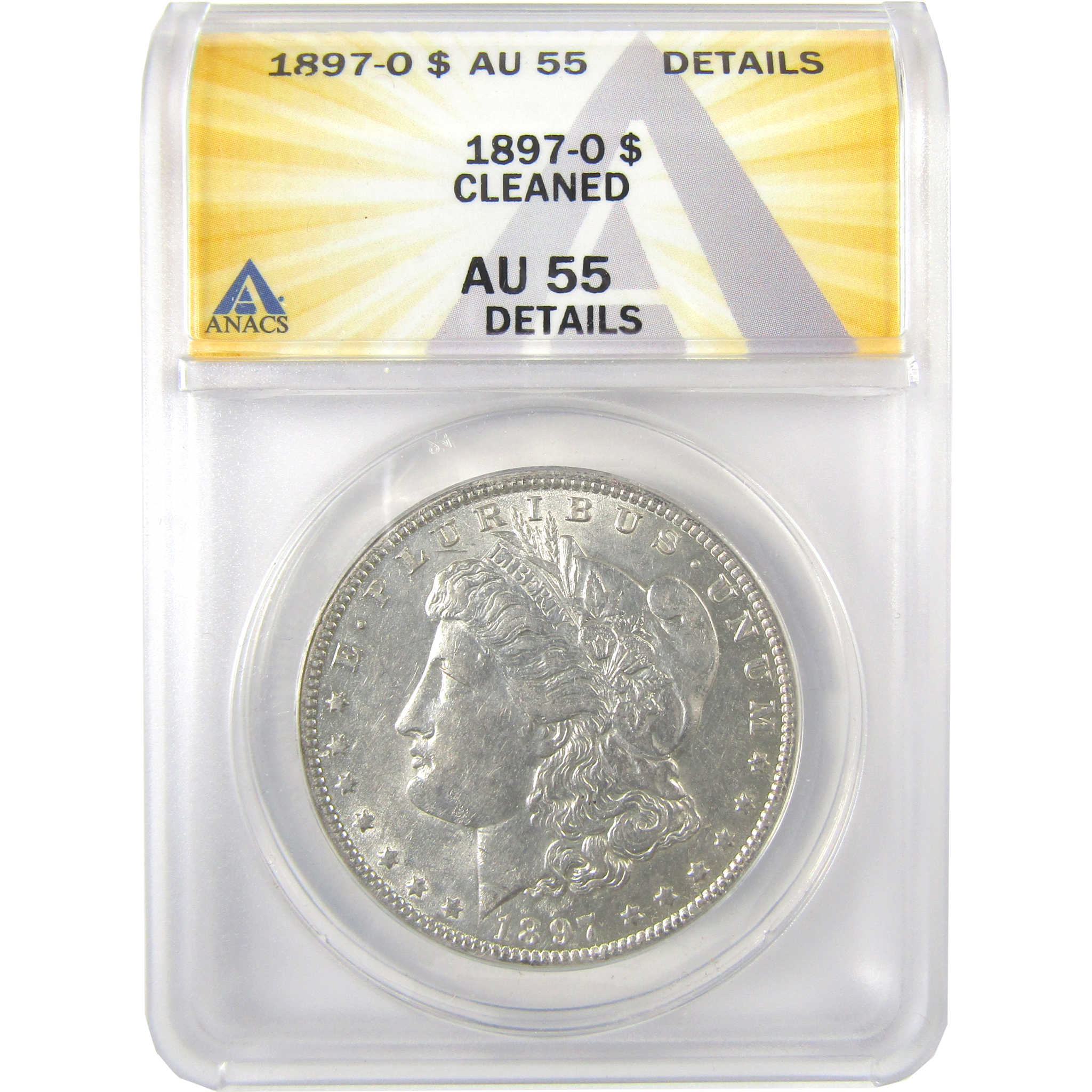 1897 O Morgan Dollar AU 55 Details ANACS Silver $1 Coin SKU:I19257 - Morgan coin - Morgan silver dollar - Morgan silver dollar for sale - Profile Coins & Collectibles