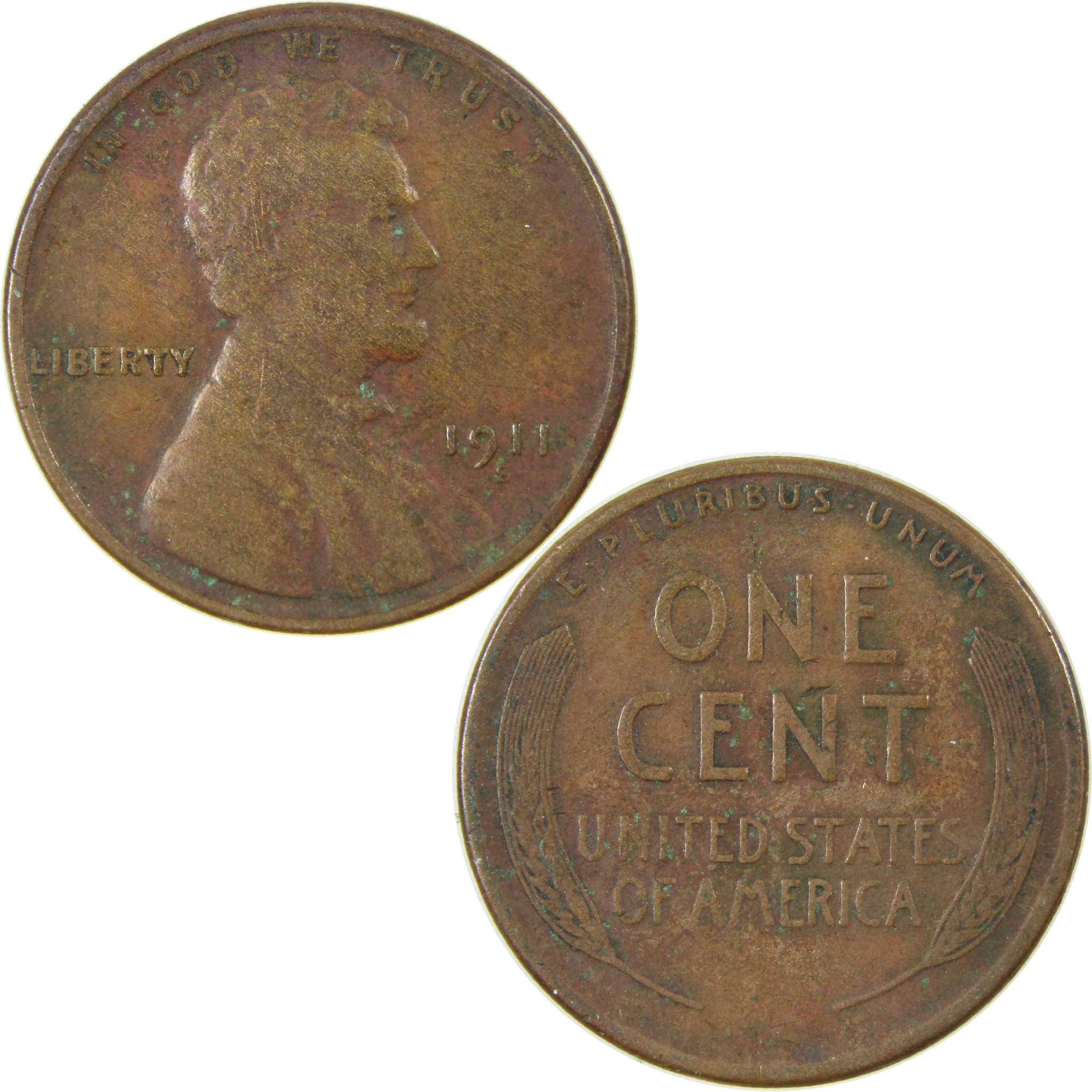 1911 S Lincoln Wheat Cent VG Very Good Details Penny SKU:I27660