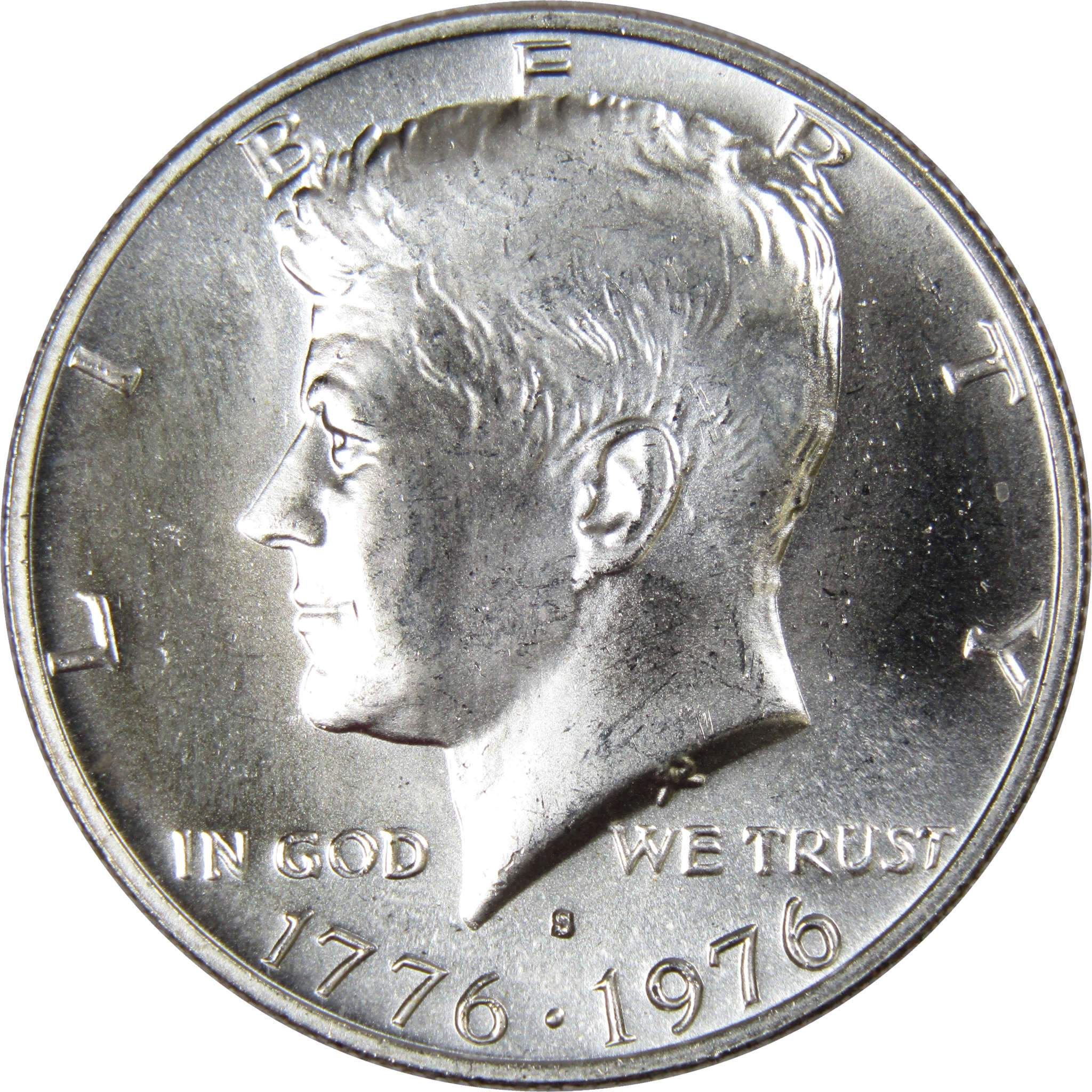 1976 S Kennedy Bicentennial Half Dollar BU Uncirculated 40% Silver 50c US Coin
