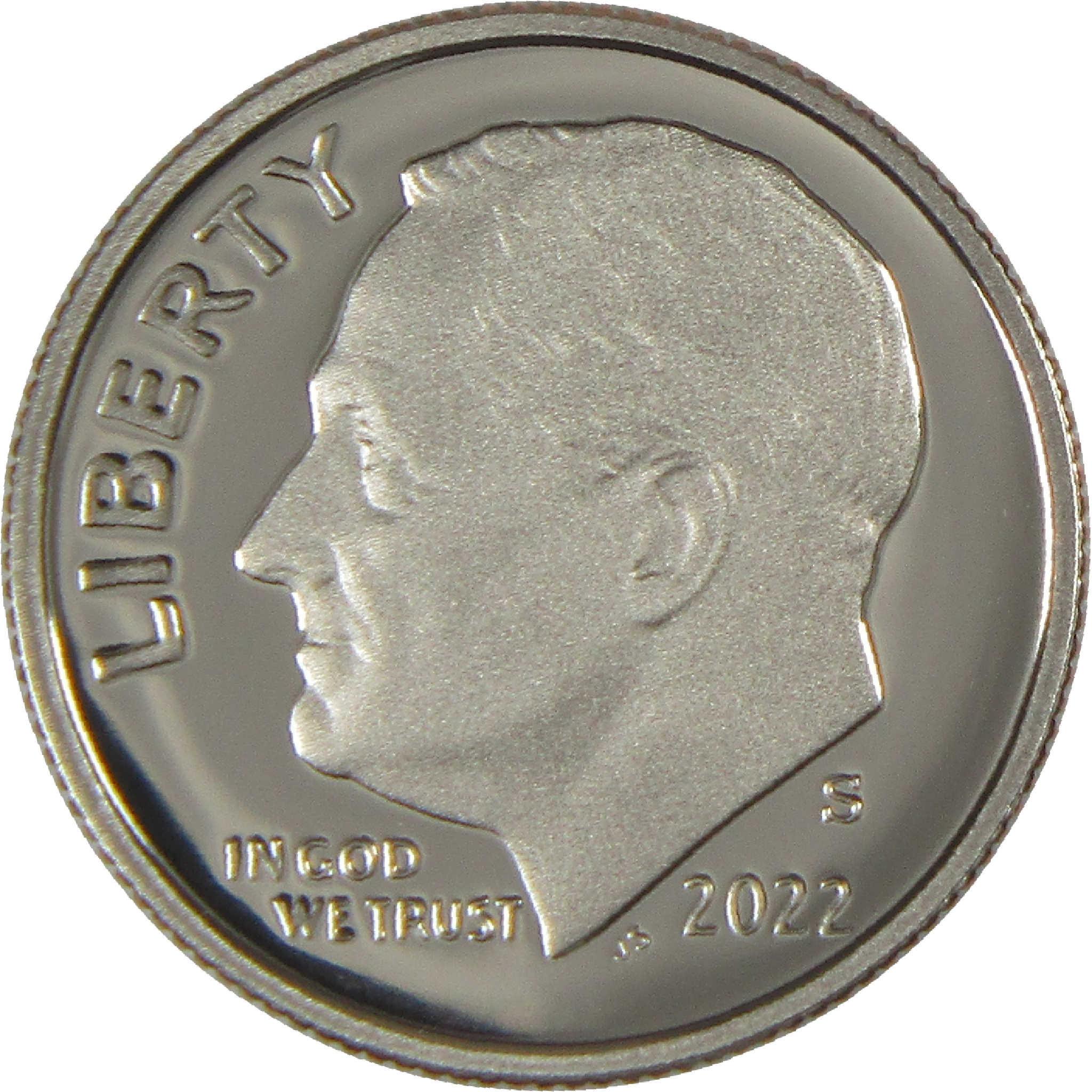 2022 S Roosevelt Dime Choice Proof Clad 10c Coin
