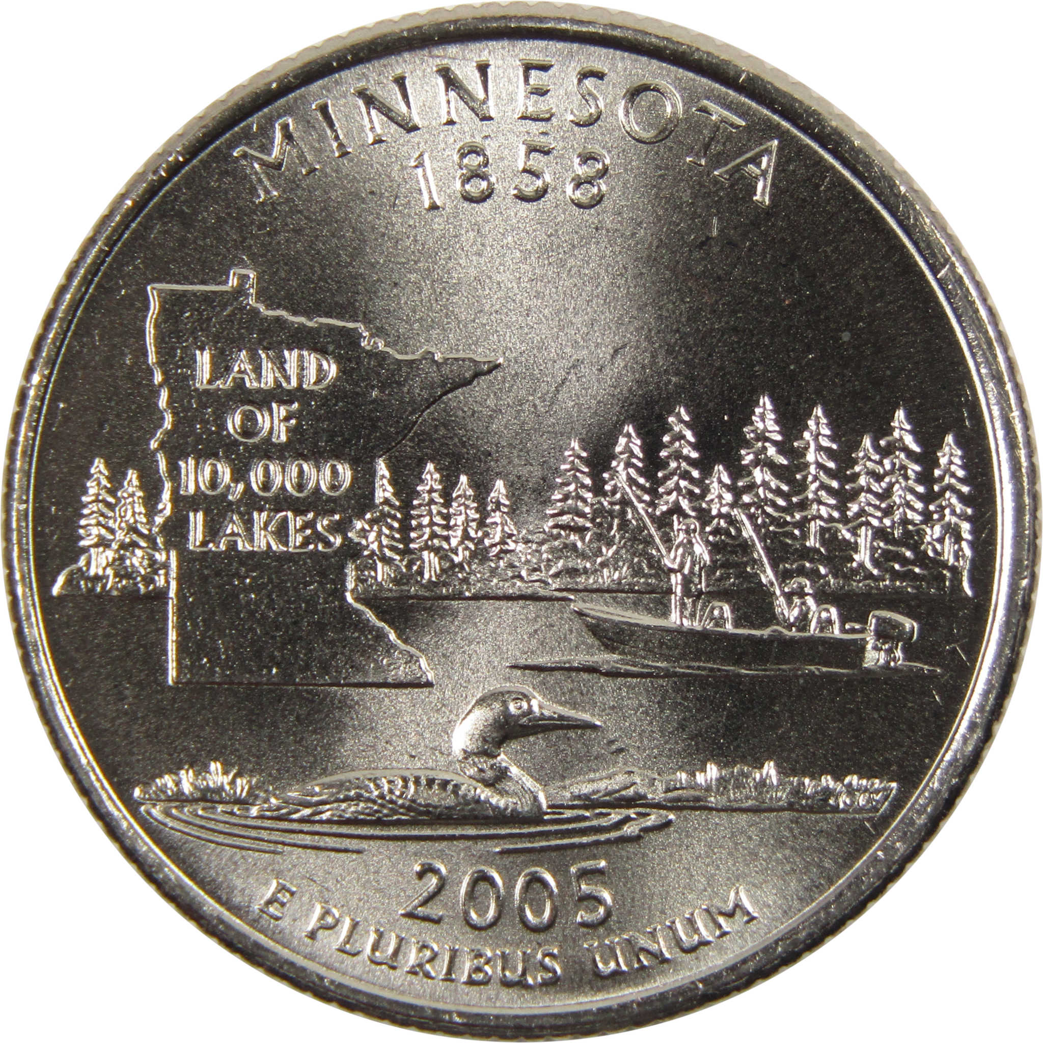 2005 D Minnesota State Quarter BU Uncirculated Clad 25c Coin