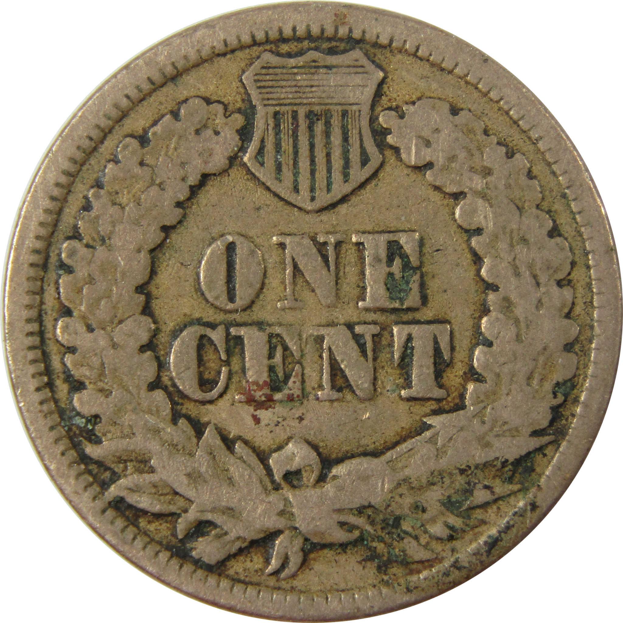 1862 Indian Head Cent G Good Details Penny 1c Coin SKU:CP1250