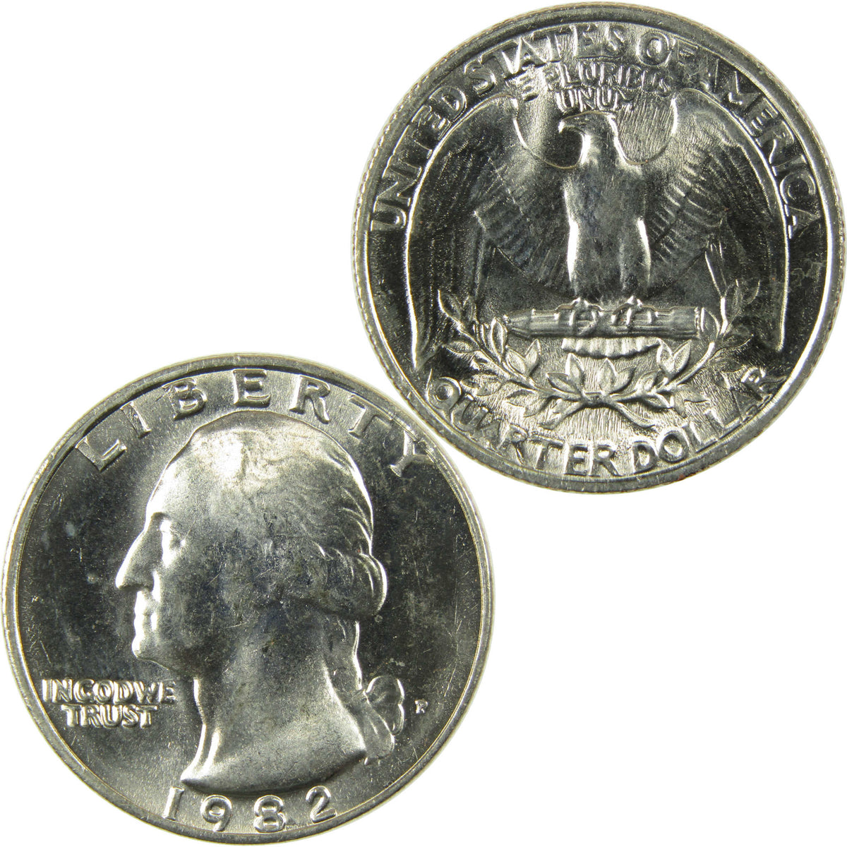 1982 P Washington Quarter Clad Uncirculated Mint State 25c Coin