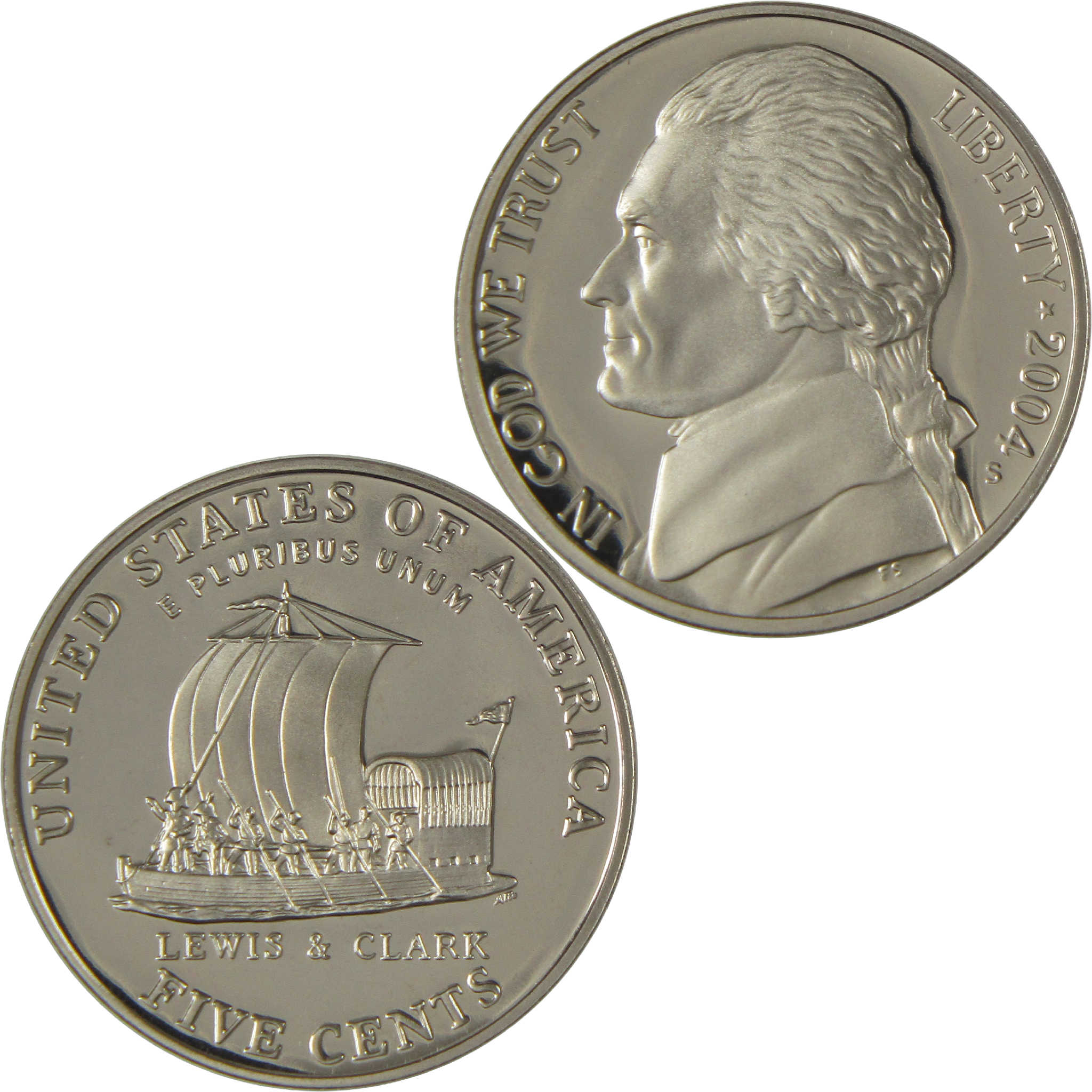 2004 S Keelboat Jefferson Nickel Choice Proof 5c Coin