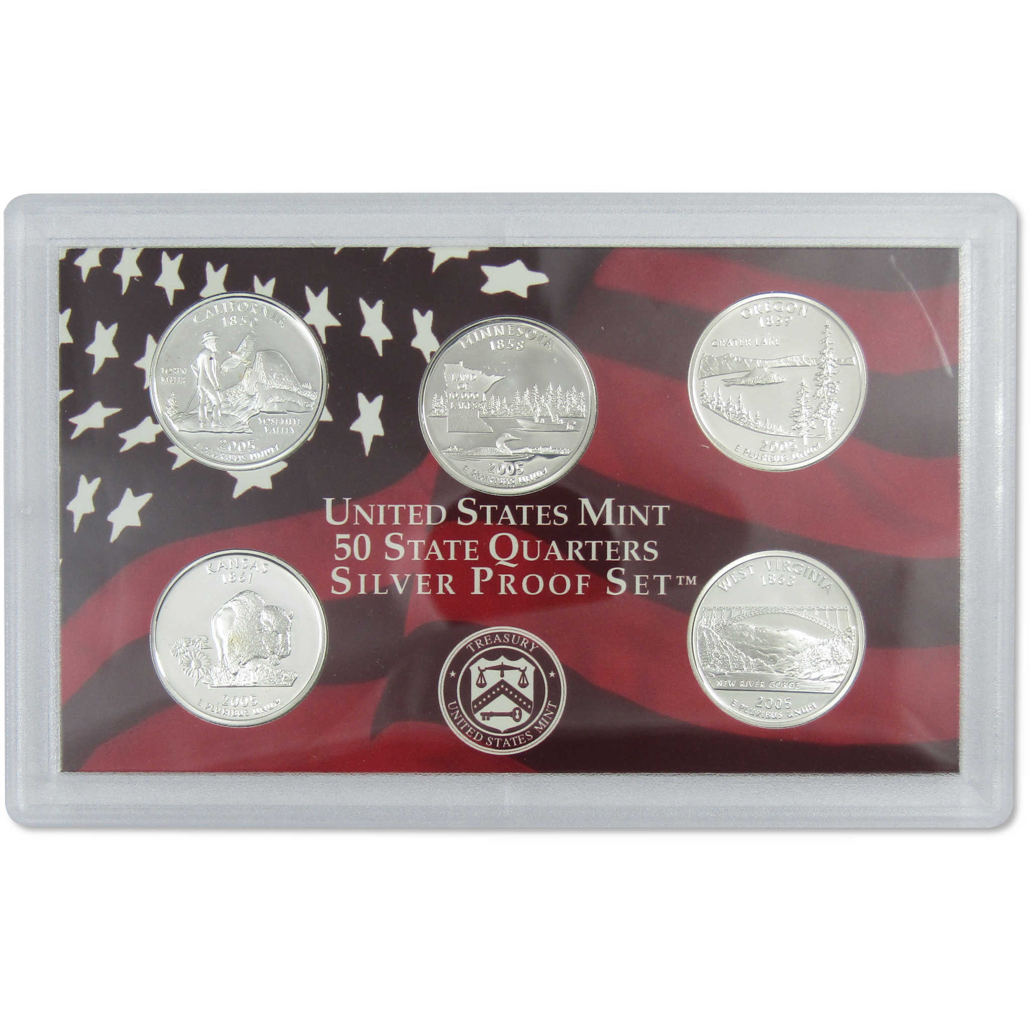 2005 Silver Proof Set U.S. Mint Original Government Packaging OGP COA