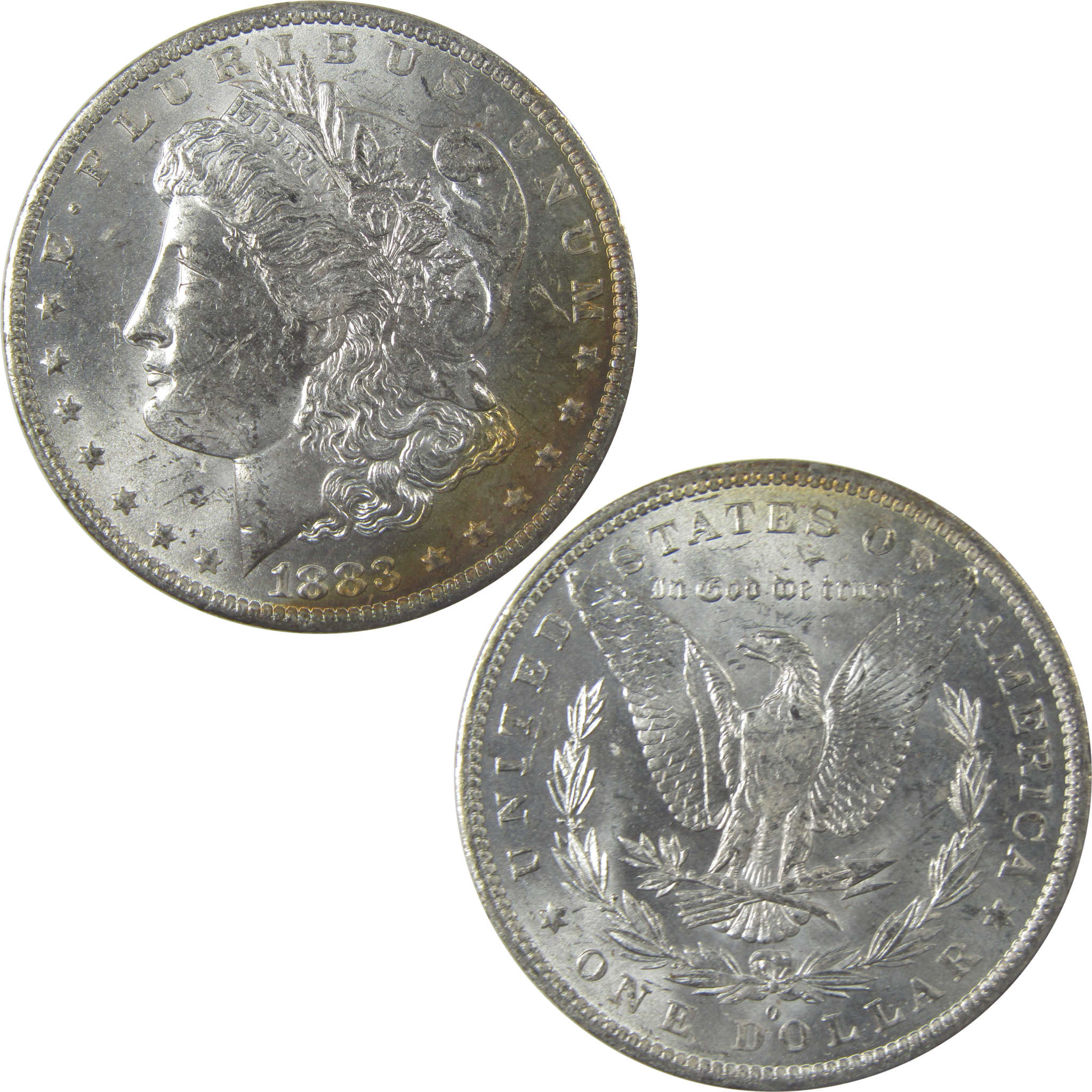 1883 O Morgan Silver Dollar Uncirculated Mint State Toned SKU:I24828