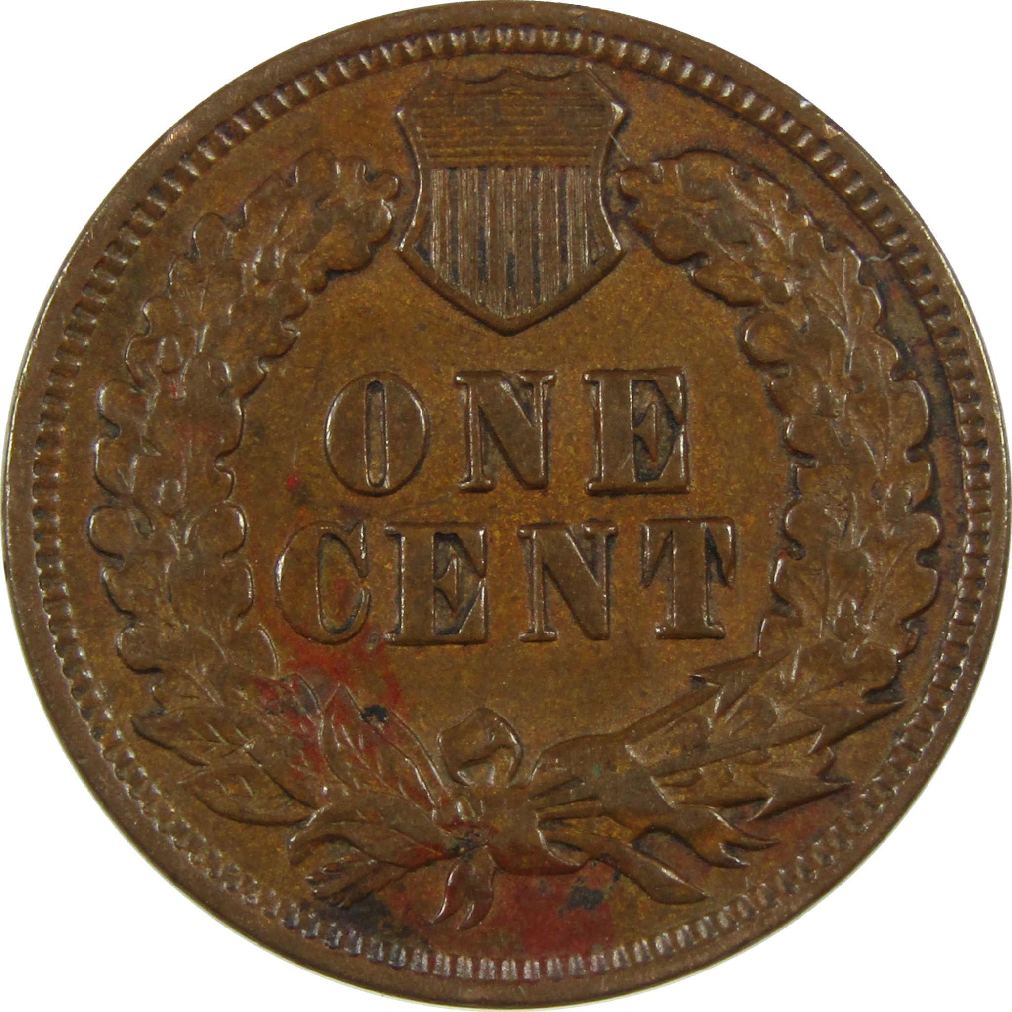 1902 Indian Head Cent AU About Uncirculated Details Penny SKU:I27029
