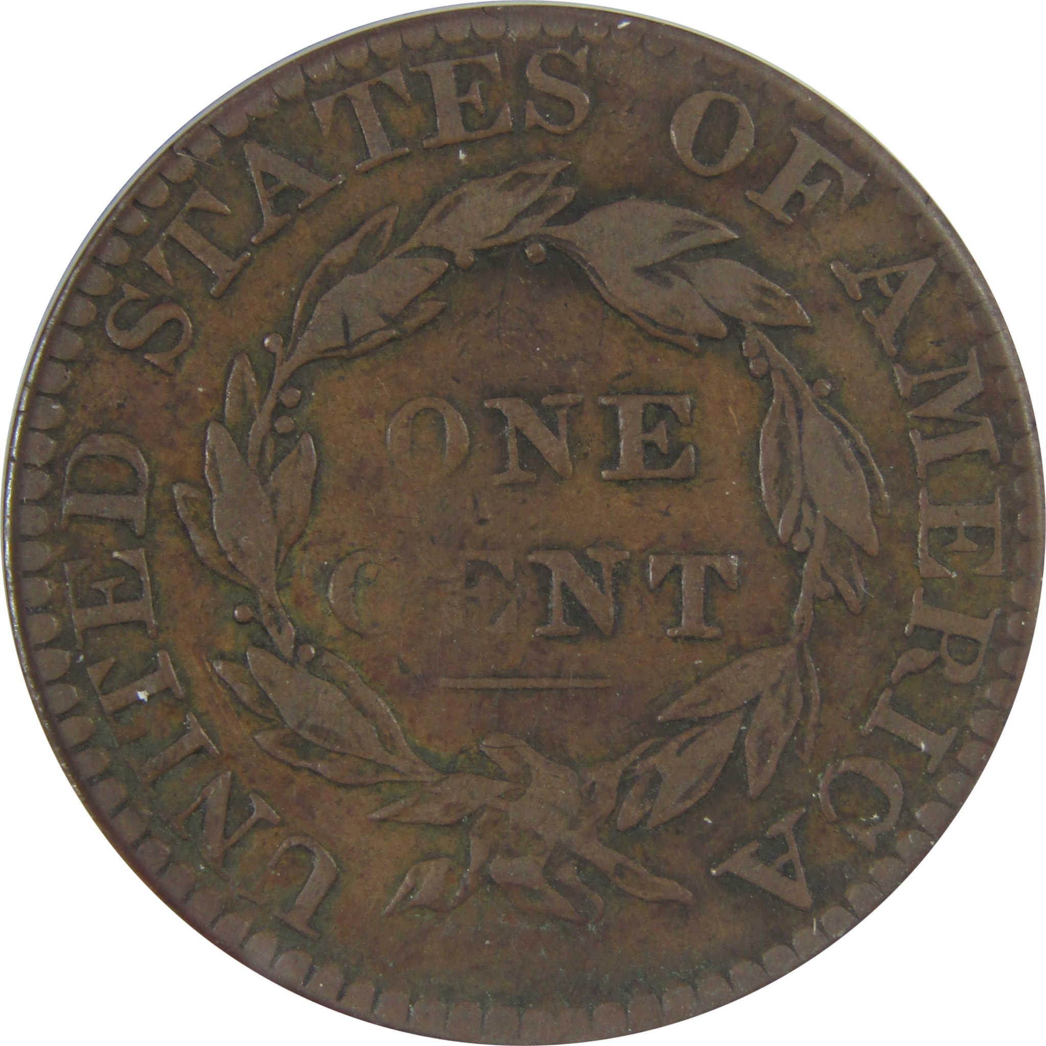 1825 Coronet Head Large Cent VG 8 ANACS Copper Penny SKU:CPC1175