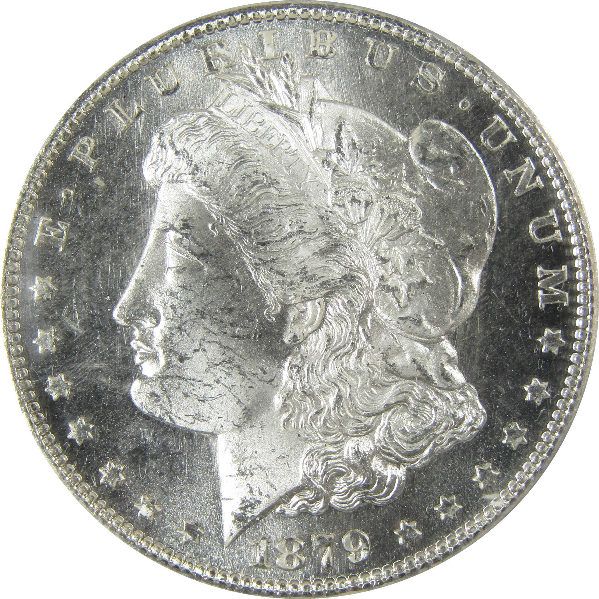 1879 S Rev 79 Morgan Silver Dollar MS 63 ANACS Uncirculated SKU:CP614 - Morgan coin - Morgan silver dollar - Morgan silver dollar for sale - Profile Coins & Collectibles
