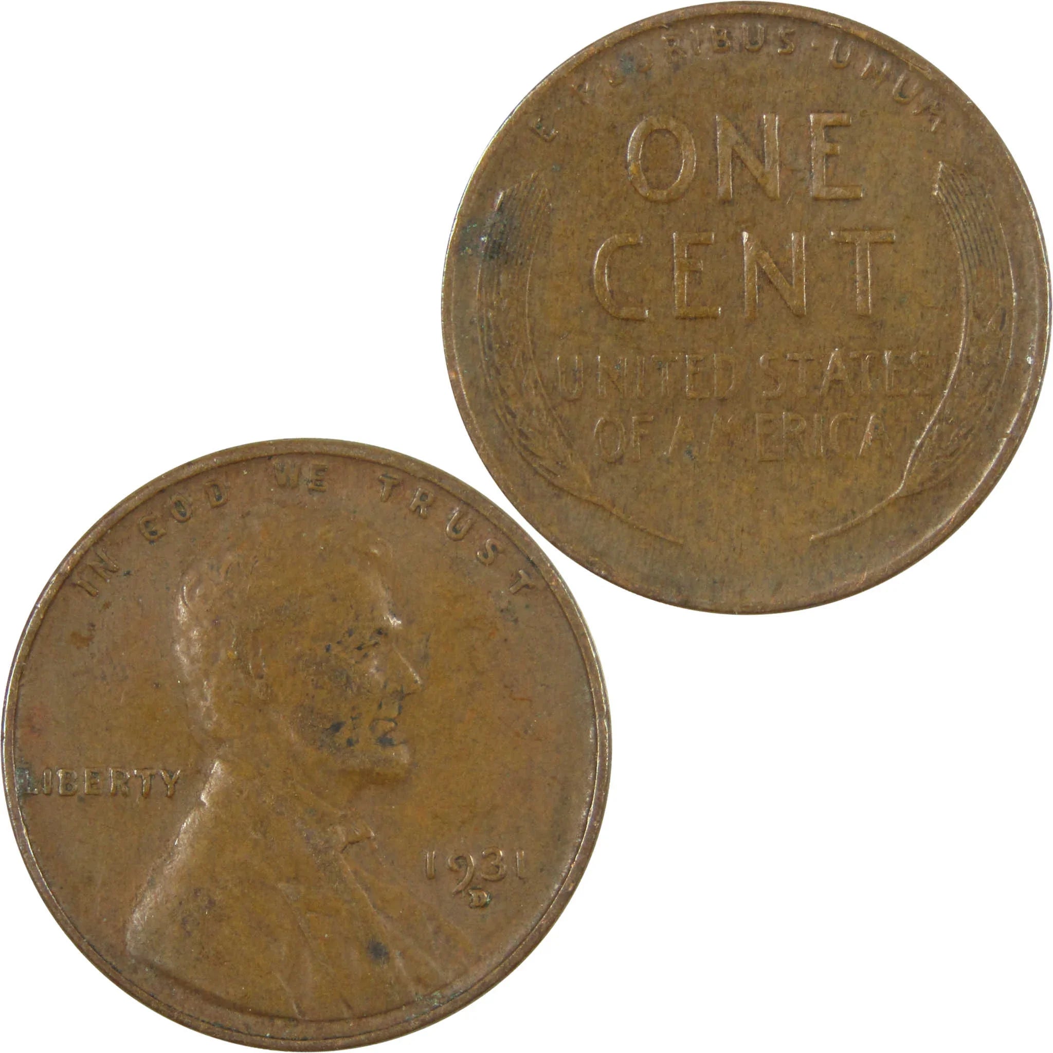 1931 D Lincoln Wheat Cent VF Very Fine Penny 1c Coin SKU:I26802