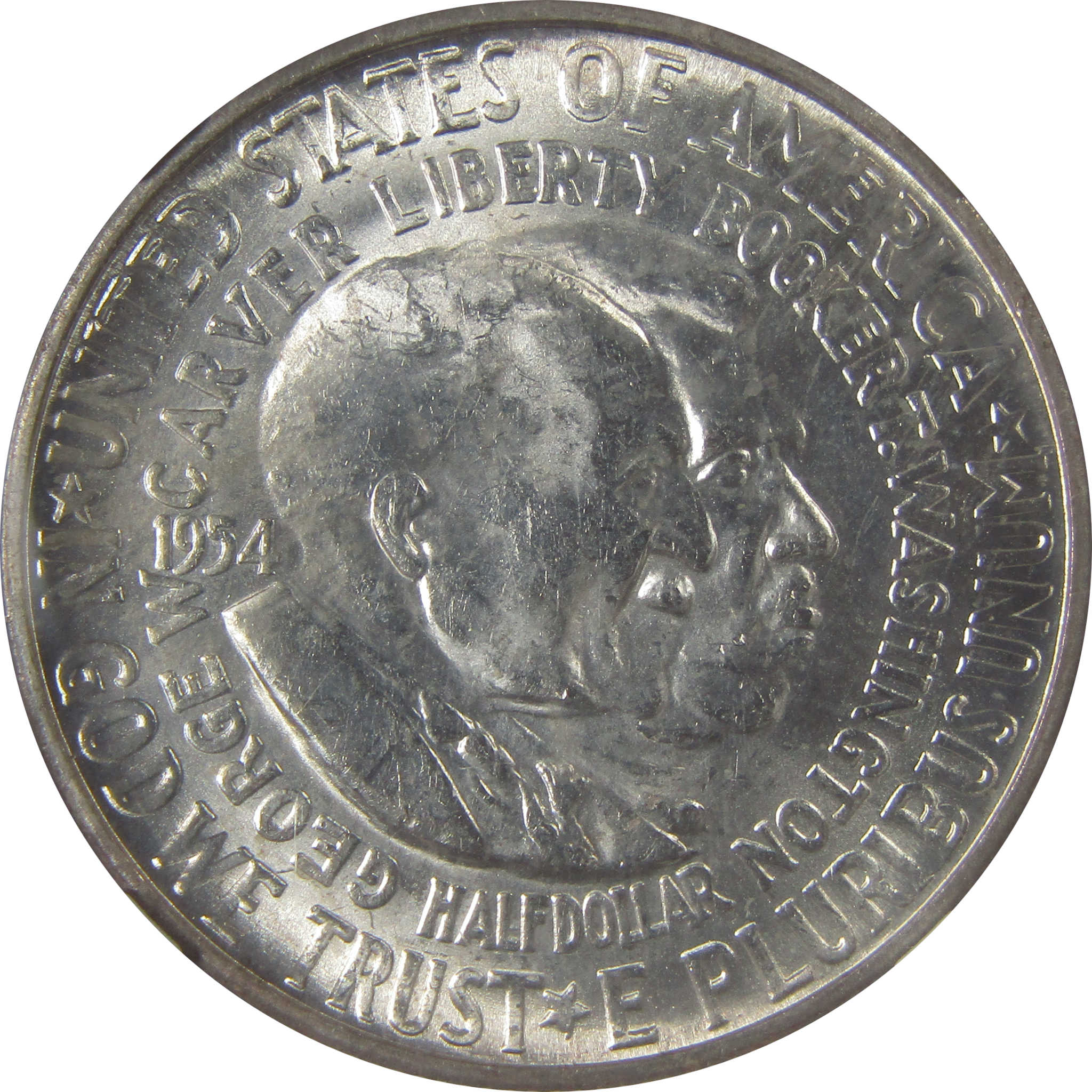 Washington-Carver Commemorative Half Dollar 1954 S MS64 NGC SKU:I23630