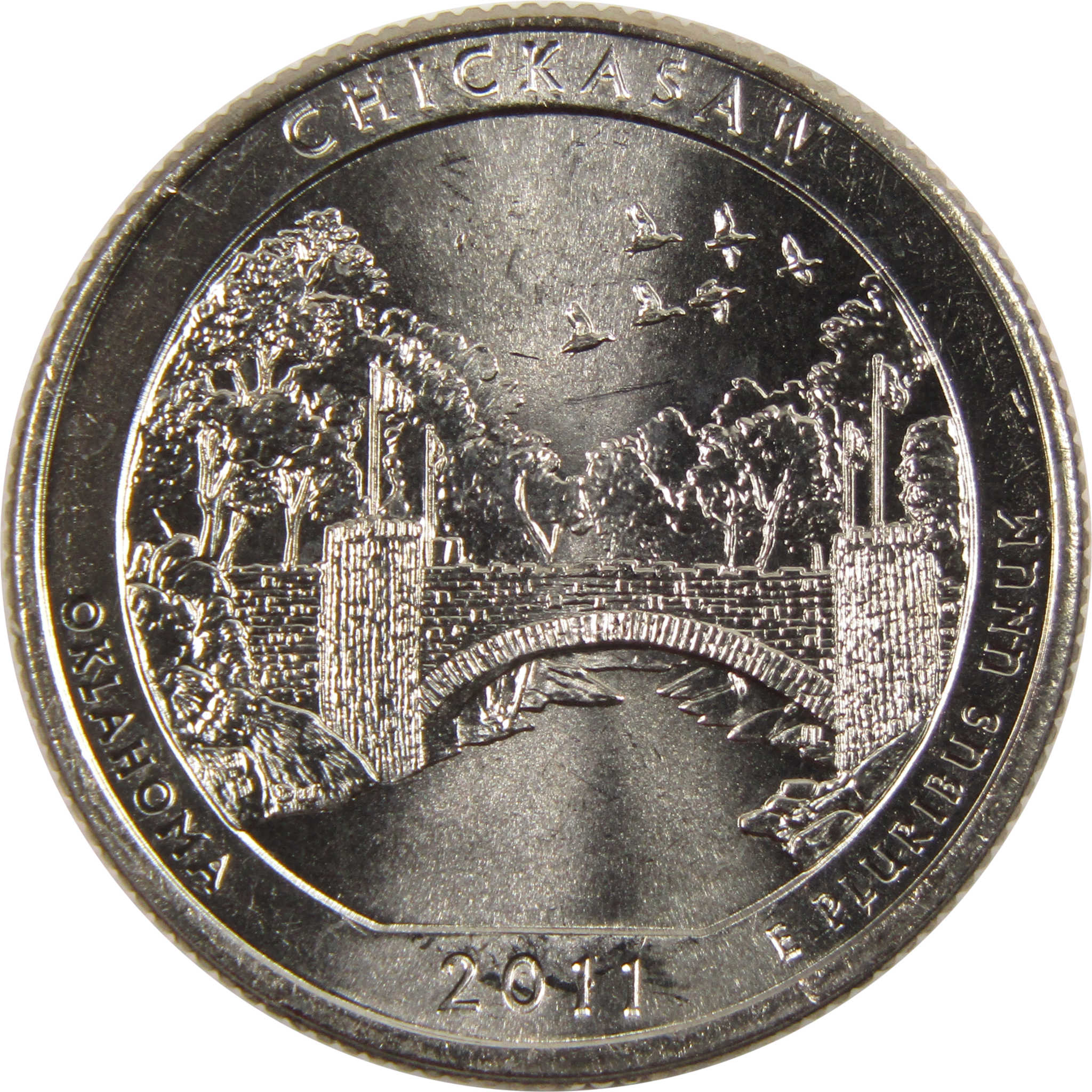 2011 P Chickasaw National Park Quarter BU Uncirculated Clad 25c Coin