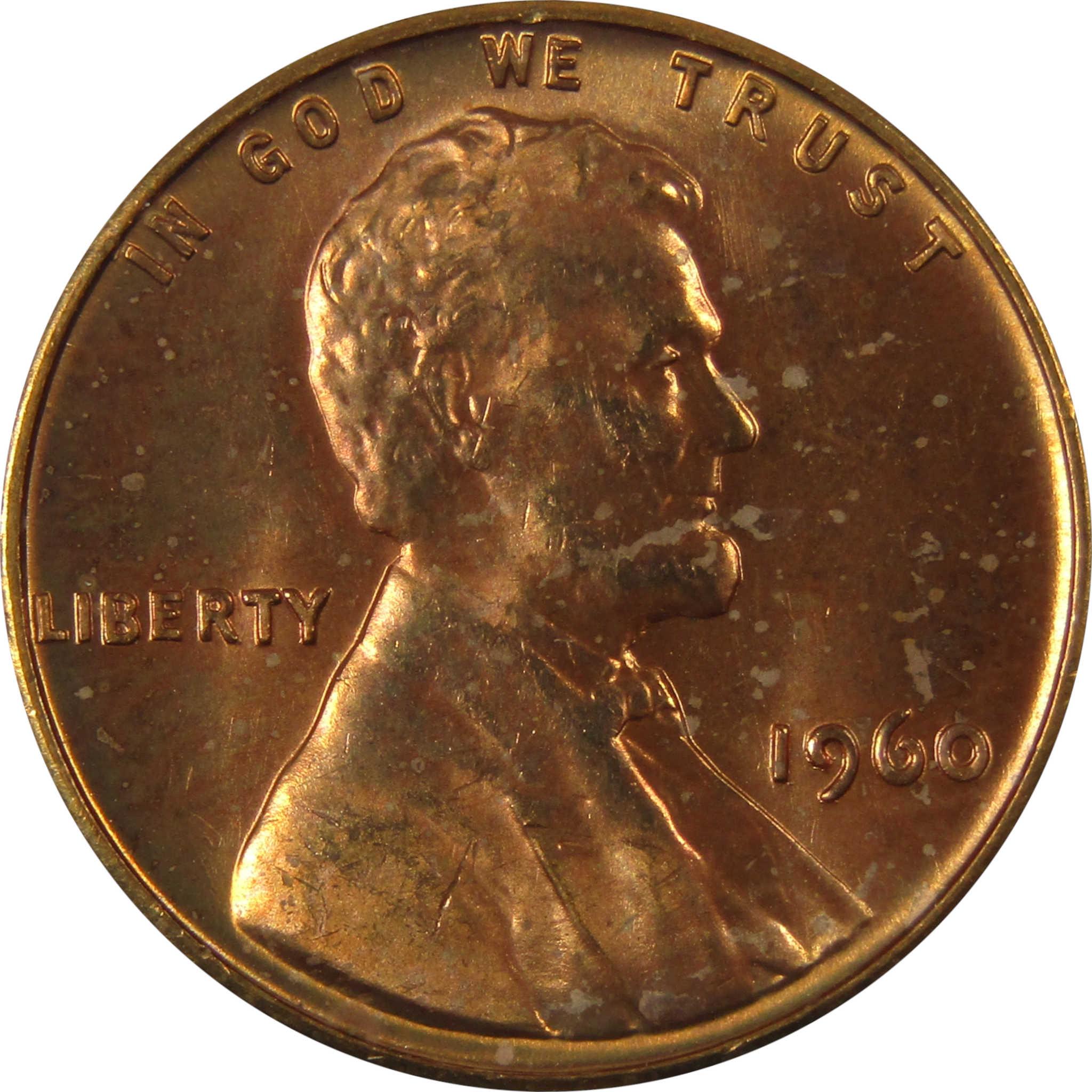 1960 Small Date Lincoln Memorial 1c Uncirculated Mint State SKU:I26595