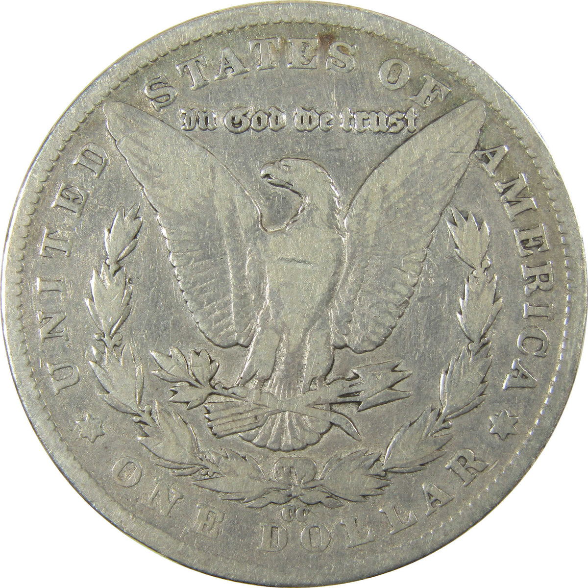 1890 CC Morgan Silver Dollar VG Very Good Details $1 Coin SKU:CP1723 - Morgan coin - Morgan silver dollar - Morgan silver dollar for sale - Profile Coins & Collectibles