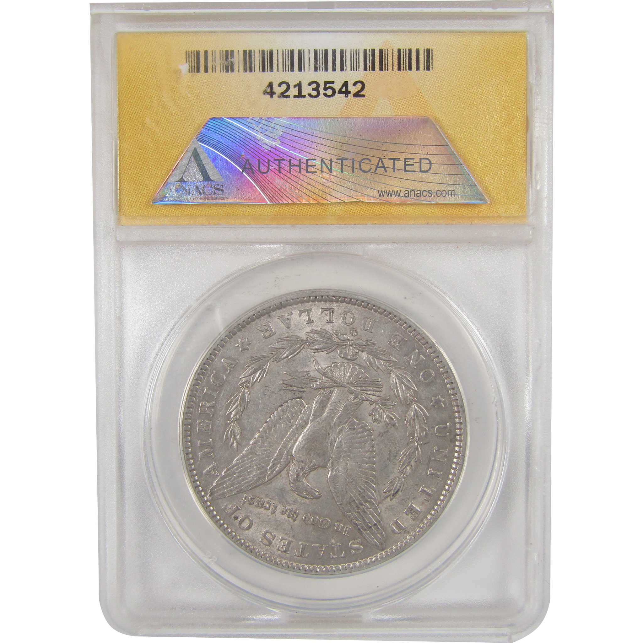1886 O Morgan Dollar AU 50 ANACS Silver $1 Coin SKU:I16826 - Morgan coin - Morgan silver dollar - Morgan silver dollar for sale - Profile Coins & Collectibles