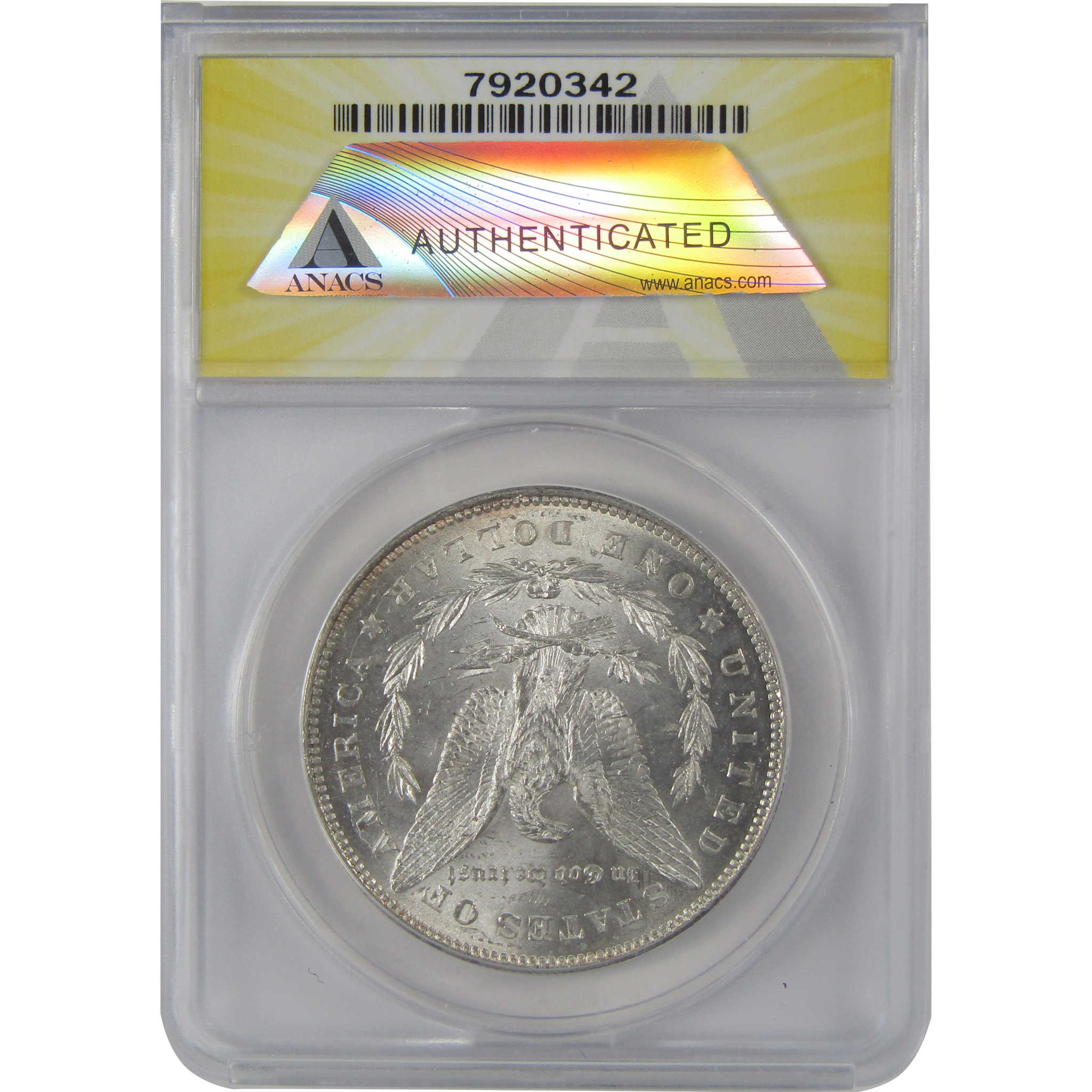 1878 7/8TF VAM-41C Morgan Dollar MS 62 ANACS Silver Unc SKU:CP126