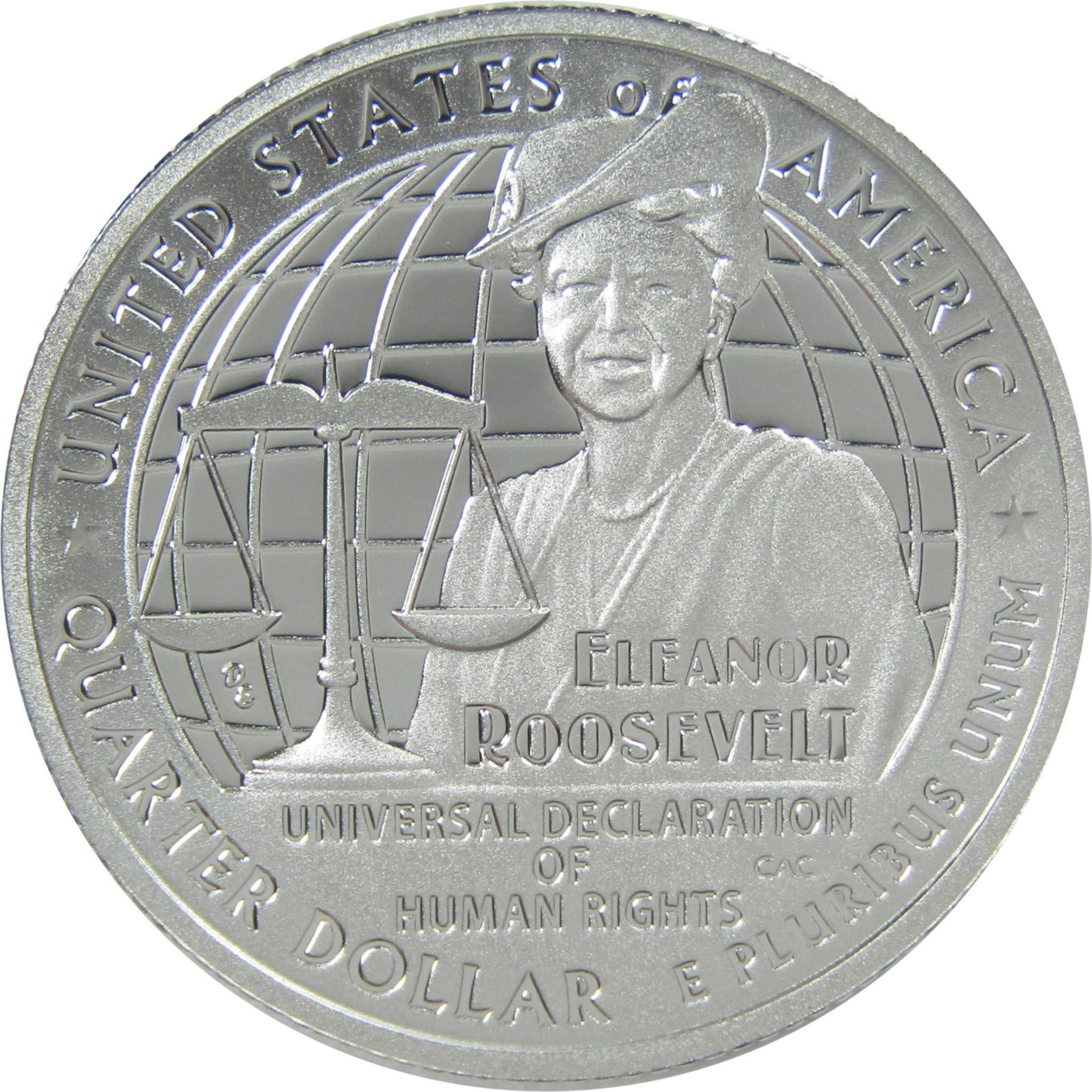 2023 S Eleanor Roosevelt American Women Quarter Proof .999 Silver
