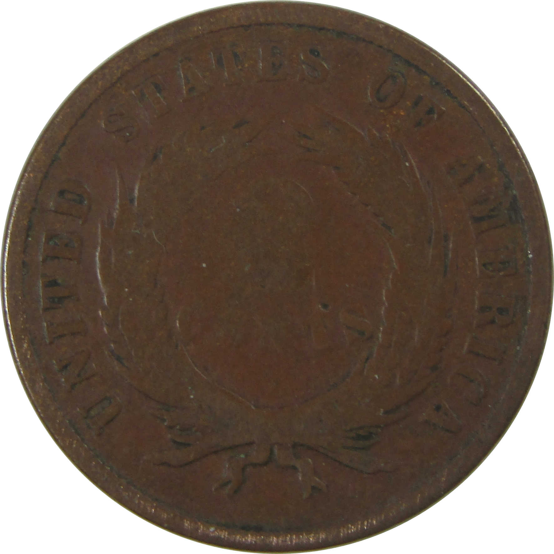 1865 Fancy 5 Two Cent Piece VG Very Good 2c Coin SKU:CPC0784