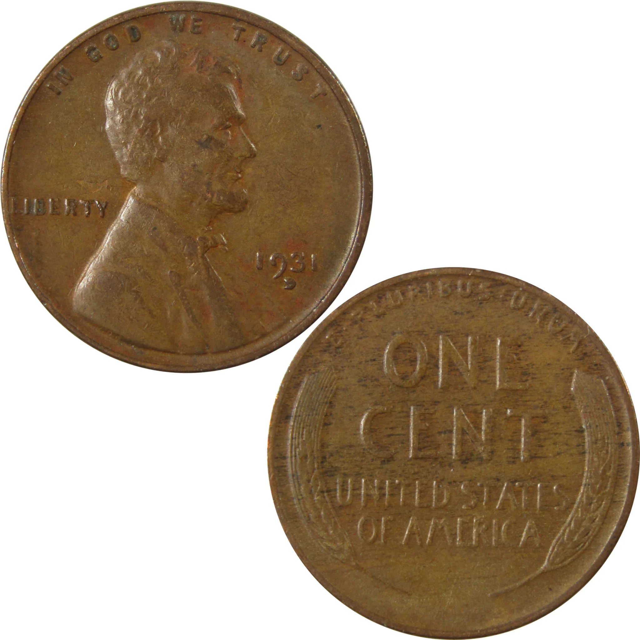 1931 D Lincoln Wheat Cent XF EF Extremely Fine Penny SKU:I26704
