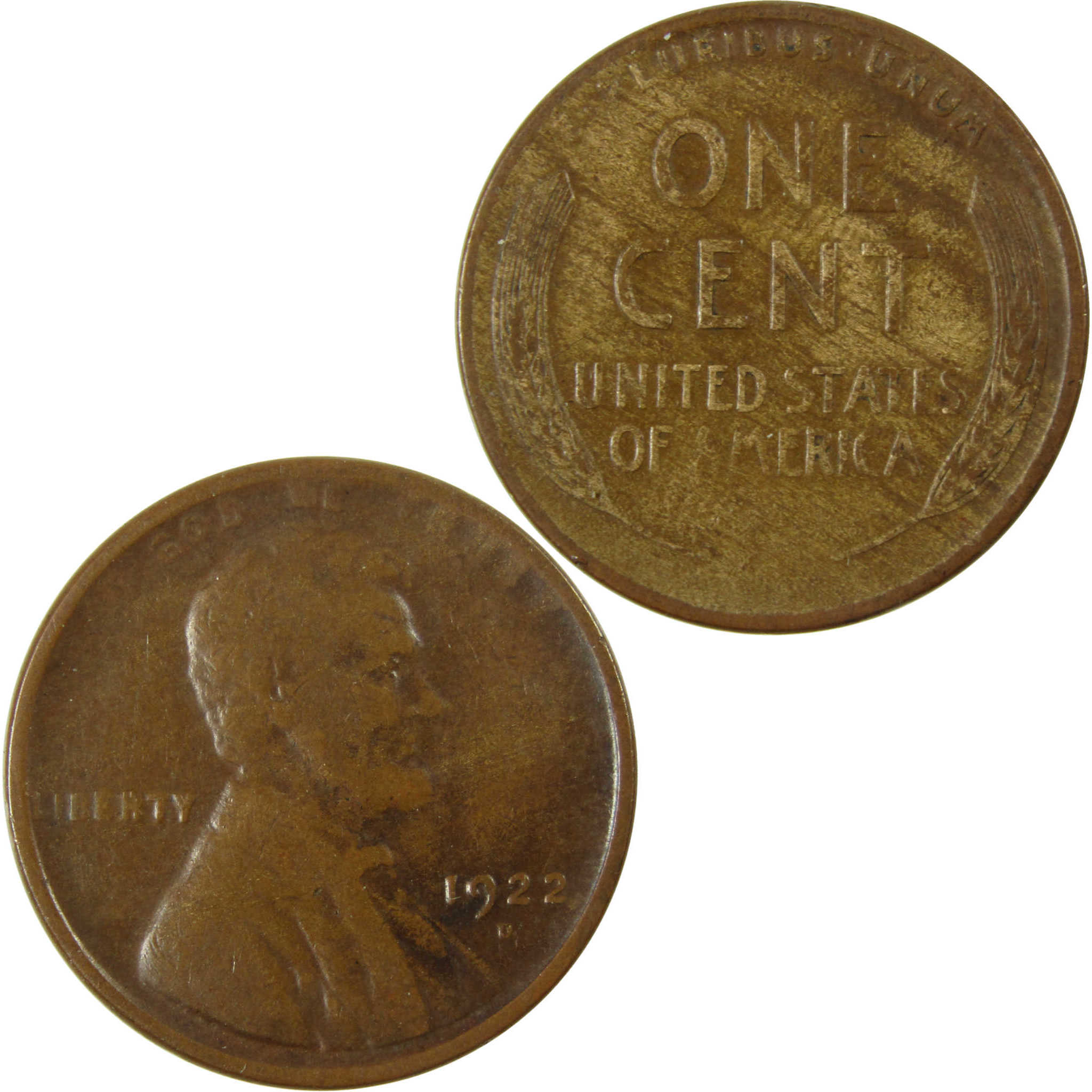 1922 D Lincoln Wheat Cent F Fine Penny 1c Coin Collectible SKU:I28326