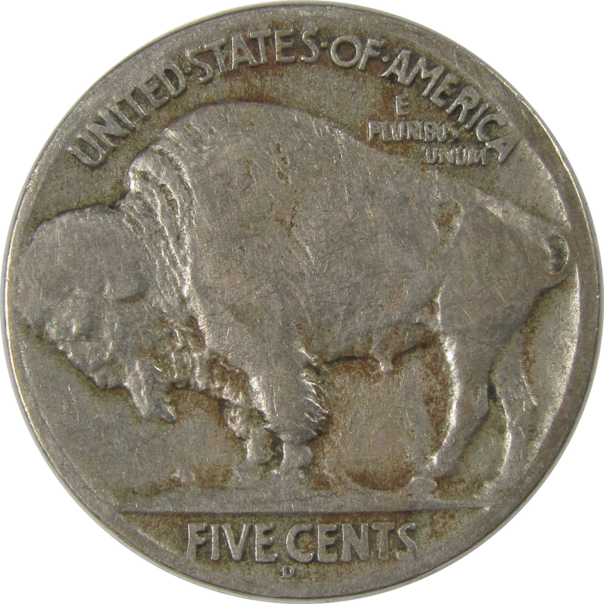 1917 D Indian Head Buffalo Nickel G Good 5c Coin SKU:CP32