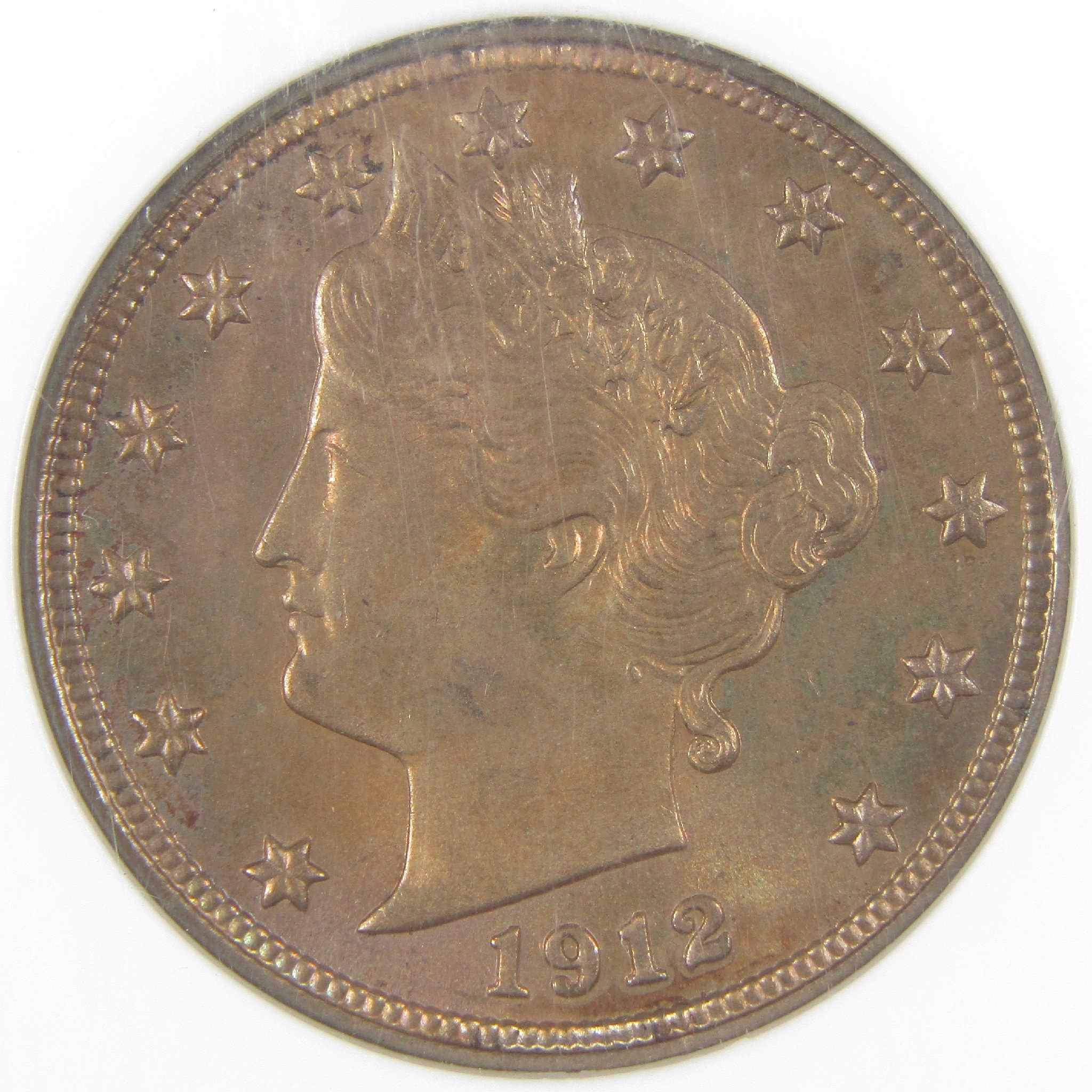 1912 Liberty Head V Nickel MS 65 NGC Uncirculated 5c Coin