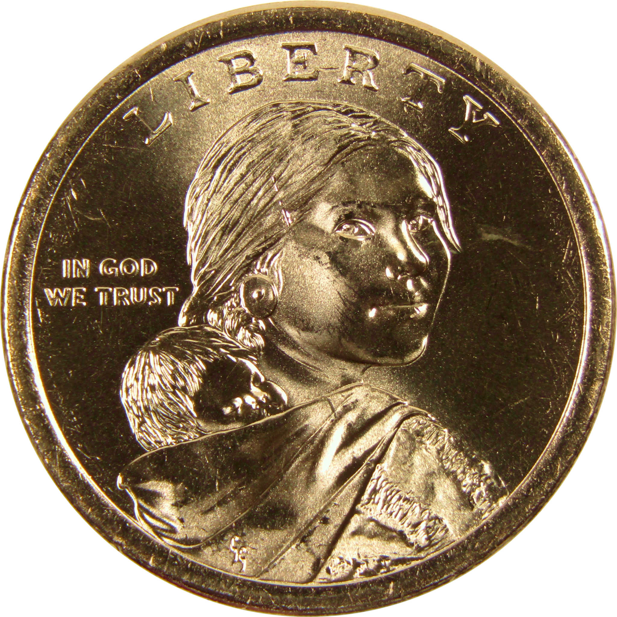 2017 D Sequoyah Native American Dollar BU Uncirculated $1 Coin