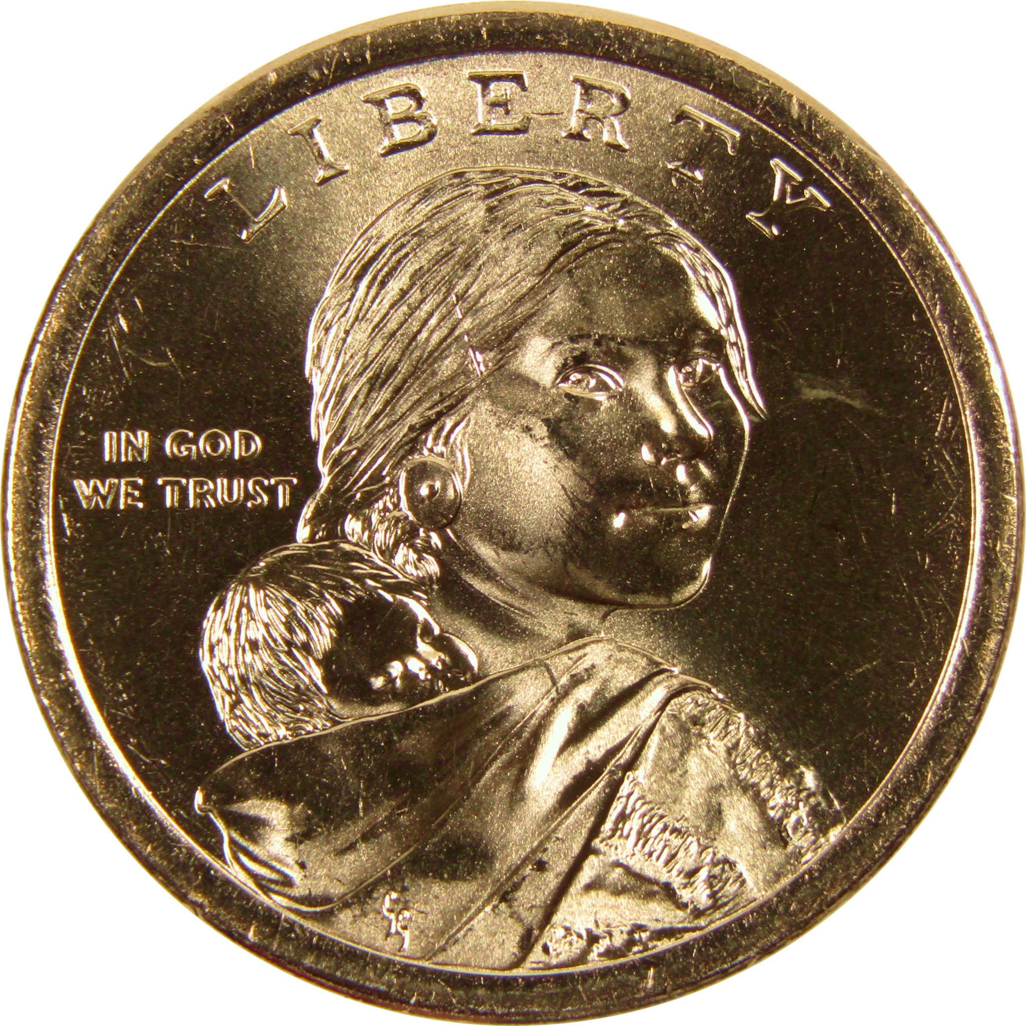 2017 D Sequoyah Native American Dollar BU Uncirculated $1 Coin