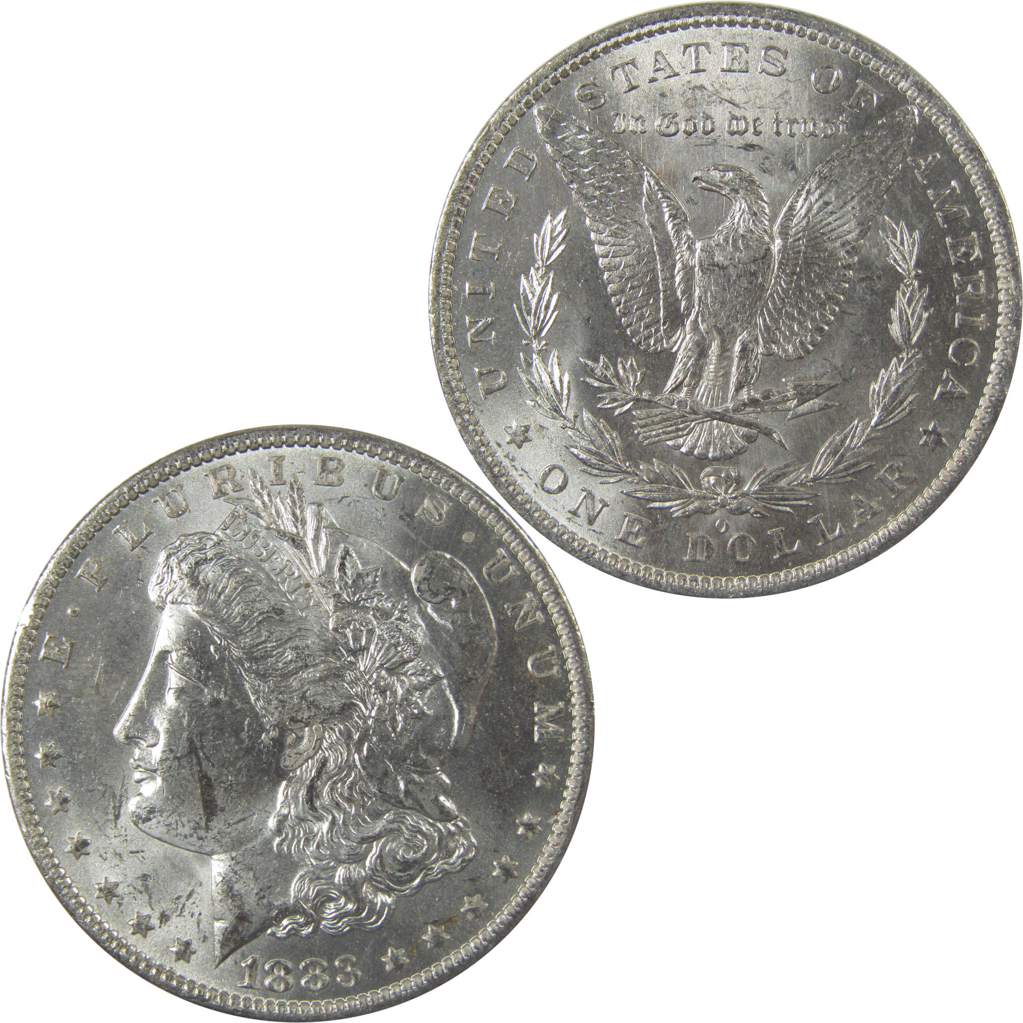 1883 O Morgan Silver Dollar Uncirculated Mint State $1 Coin SKU:I24830