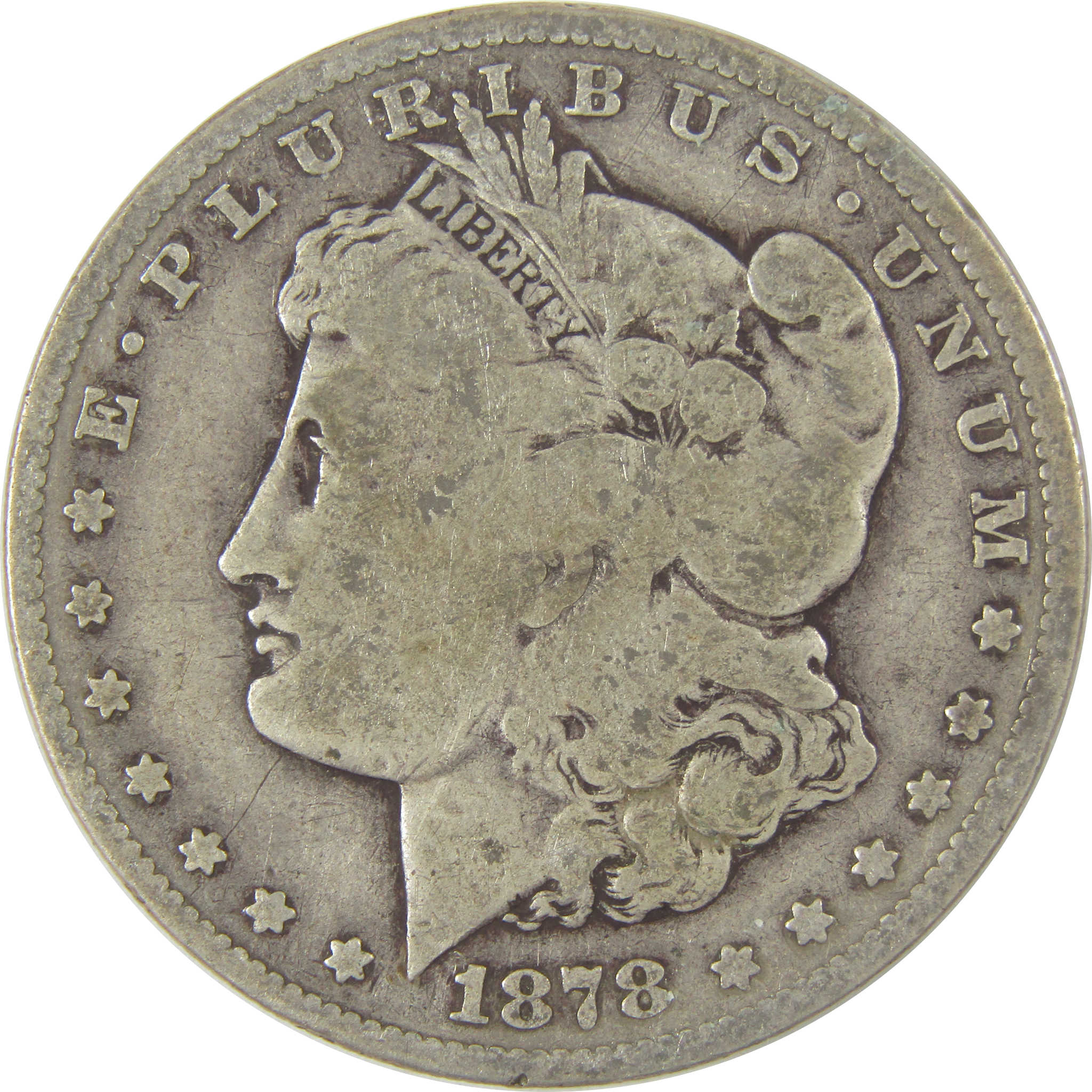 1878 S Morgan Dollar G Good Silver $1 Coin SKU:I19762 - Morgan coin - Morgan silver dollar - Morgan silver dollar for sale - Profile Coins & Collectibles