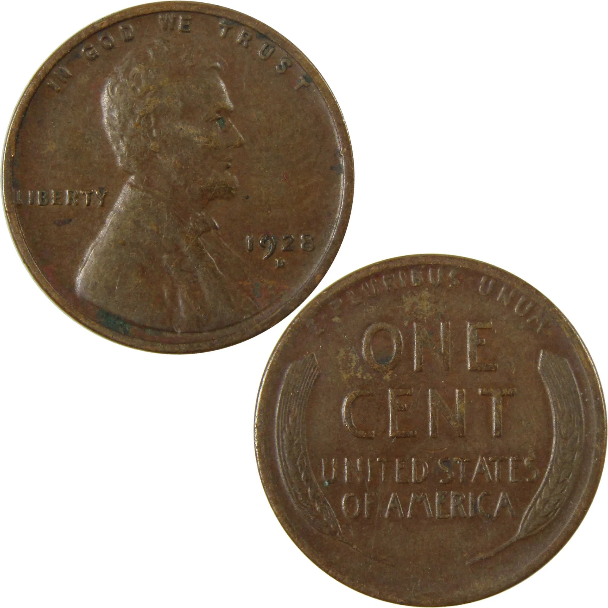 1928 D Lincoln Wheat Cent VF Very Fine Penny 1c Coin SKU:I27582