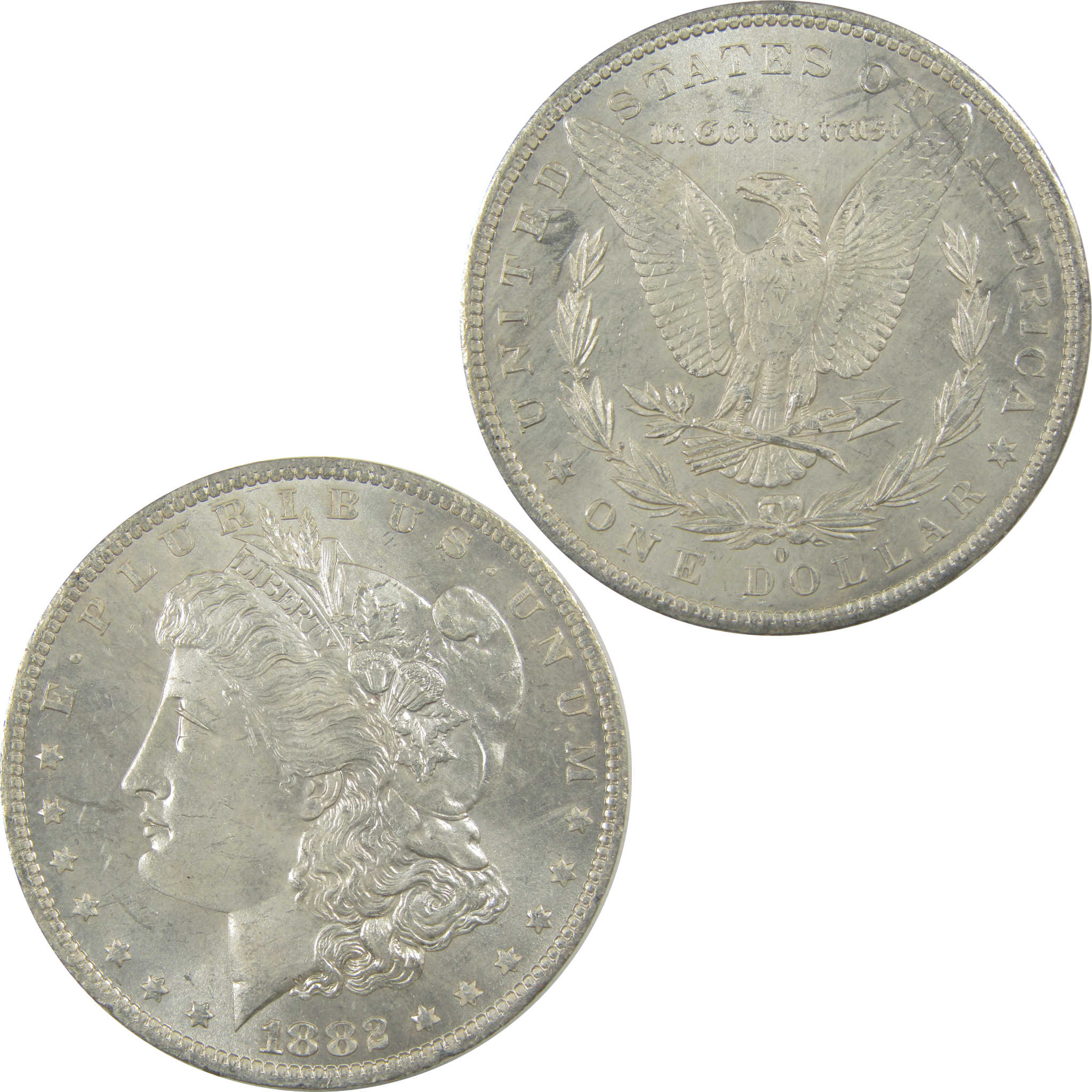 1882 O Morgan Dollar Uncirculated Silver $1 Coin SKU:I22077 - Morgan coin - Morgan silver dollar - Morgan silver dollar for sale - Profile Coins & Collectibles