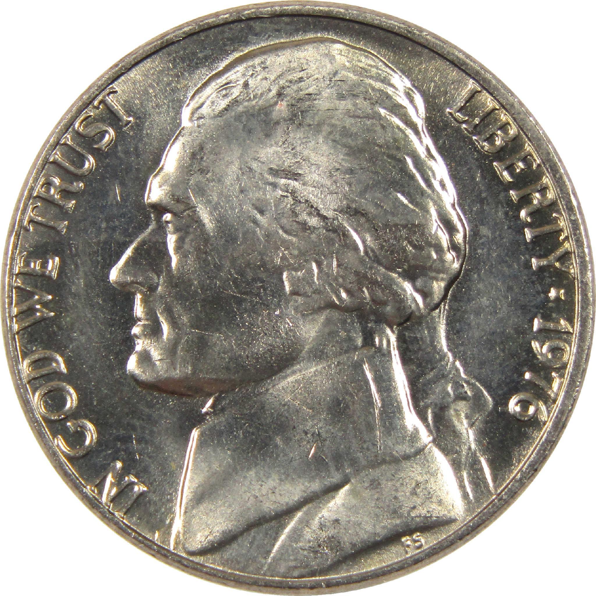 1976 Jefferson nickel collectible coin obverse with left-facing portrait and inscriptions