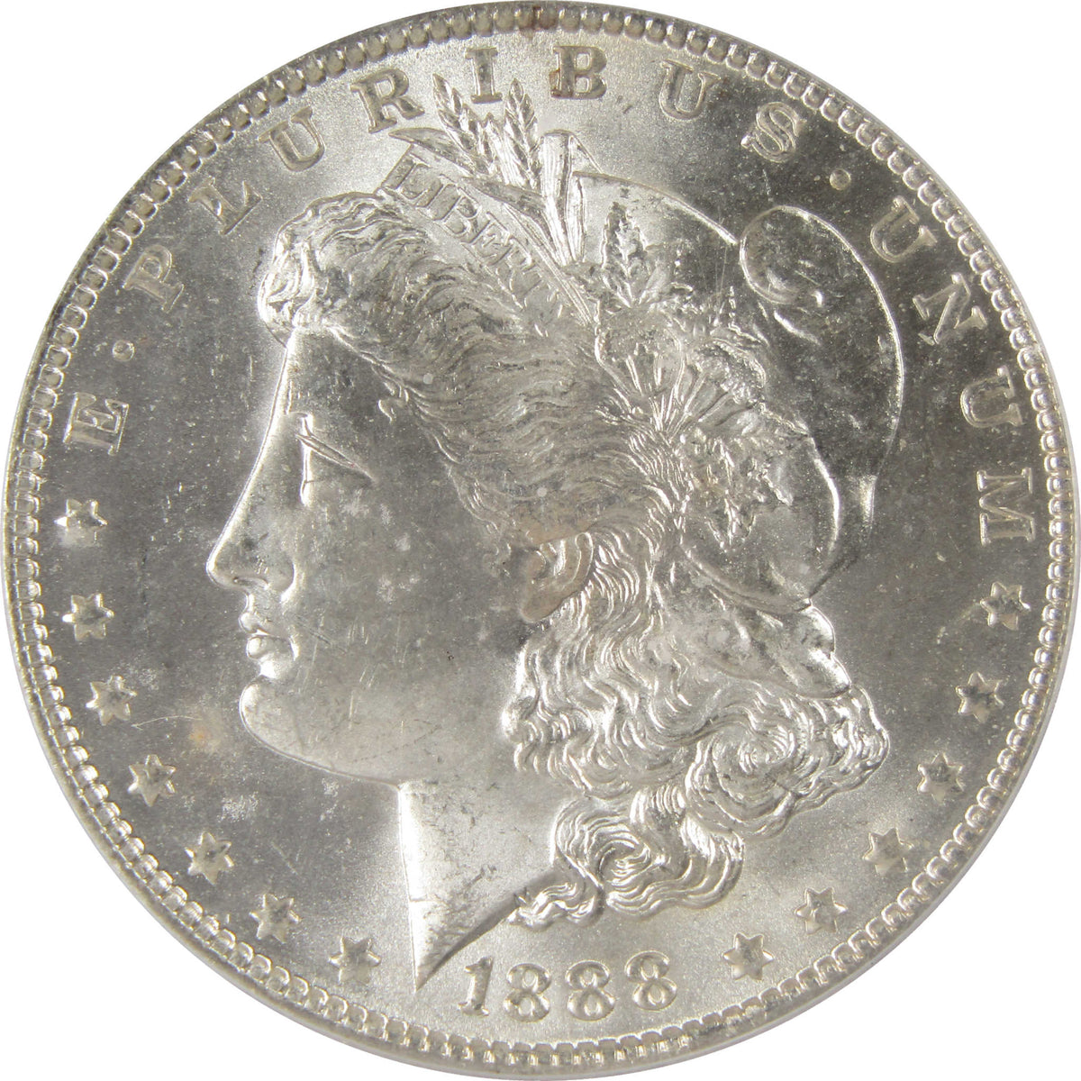 1888 O Morgan Silver Dollar MS 64 ICG Uncirculated $1 Coin SKU:I29183