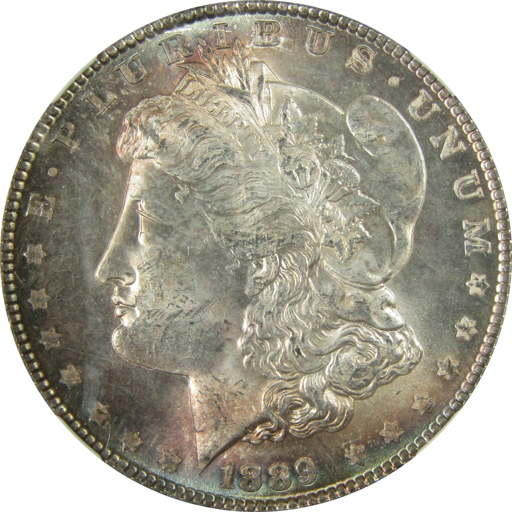1889 Morgan Silver Dollar MS 63 NGC Uncirculated Toned SKU:I27882
