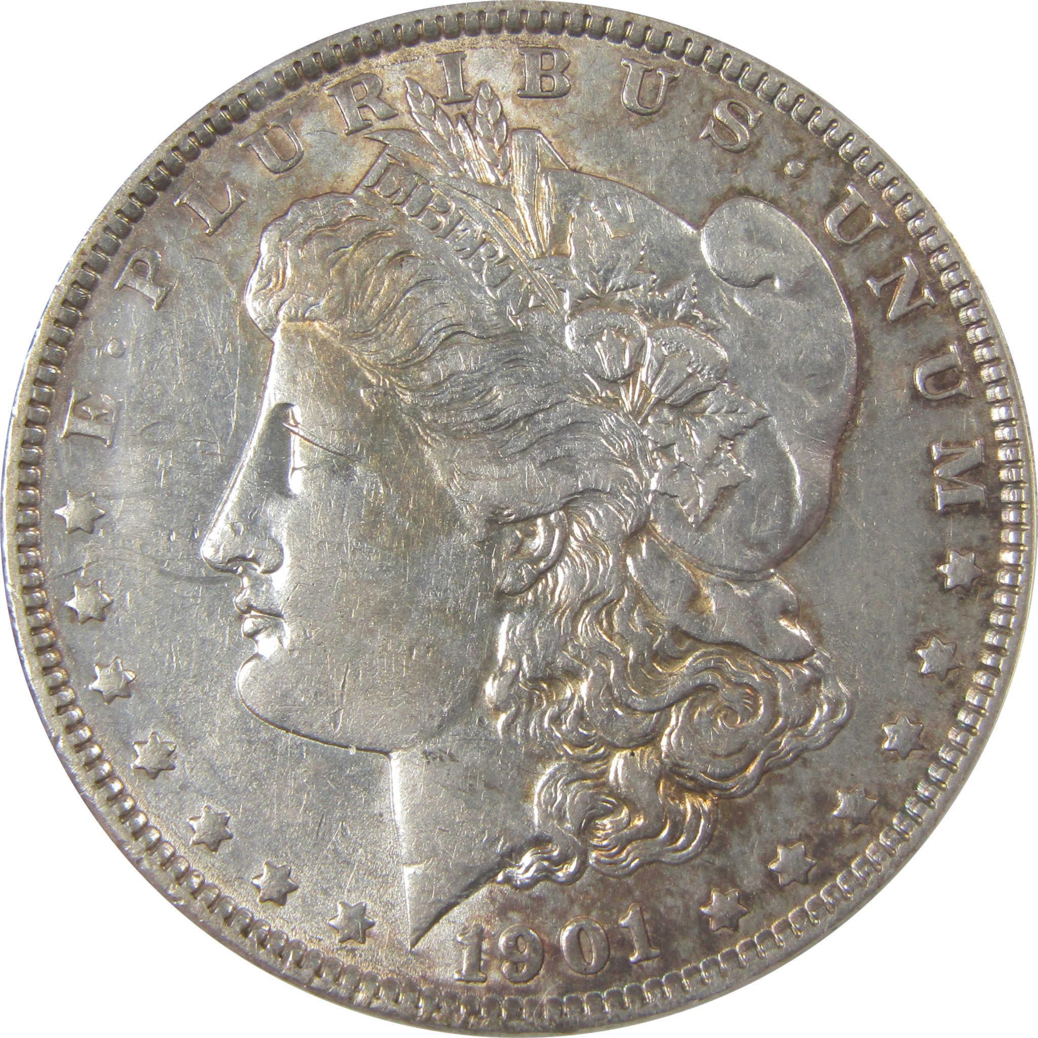1901 Morgan Silver Dollar AU 53 ANACS $1 Coin SKU:I25001 - Morgan coin - Morgan silver dollar - Morgan silver dollar for sale - Profile Coins & Collectibles
