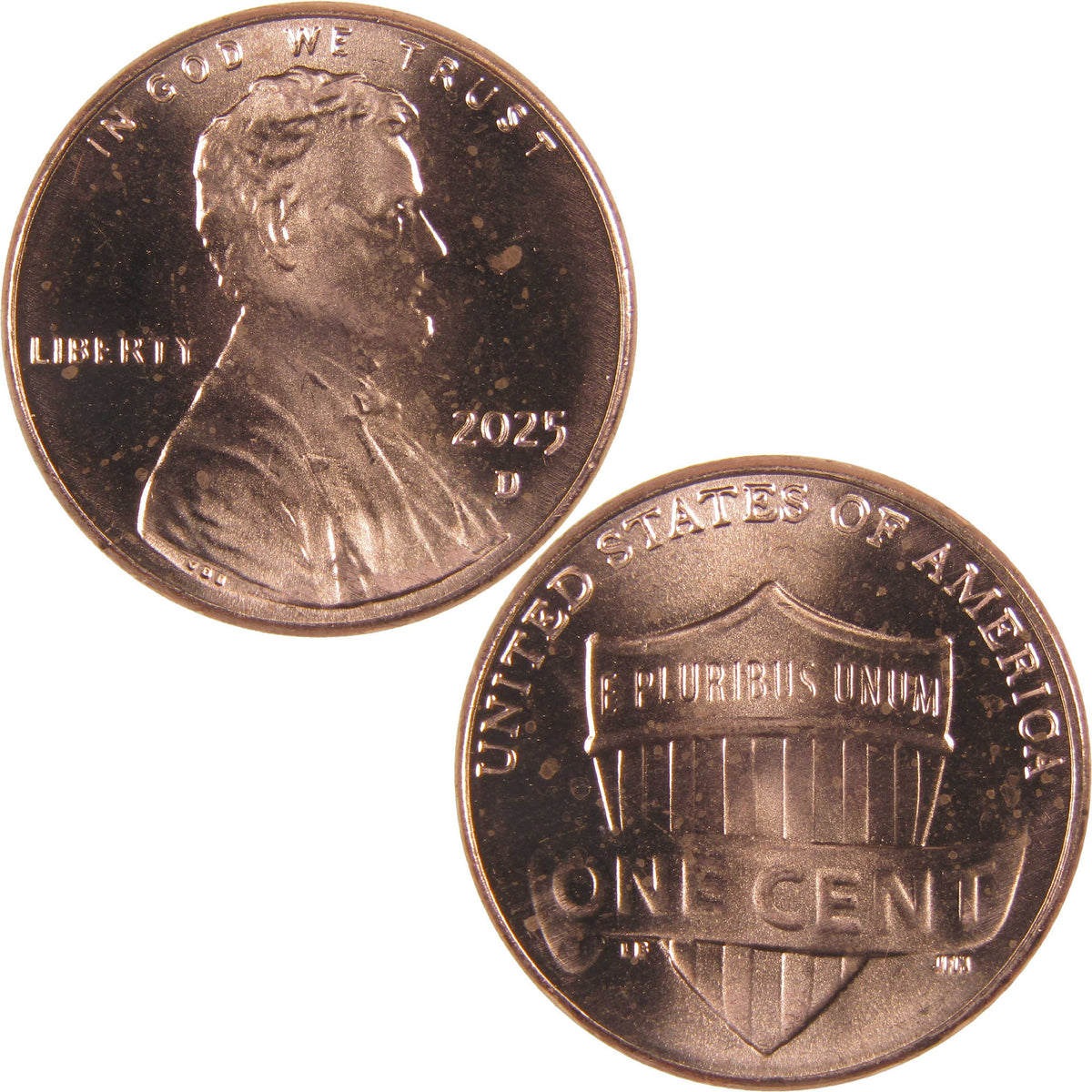 2025 D Lincoln Shield Cent Uncirculated Mint State Penny 1c Coin