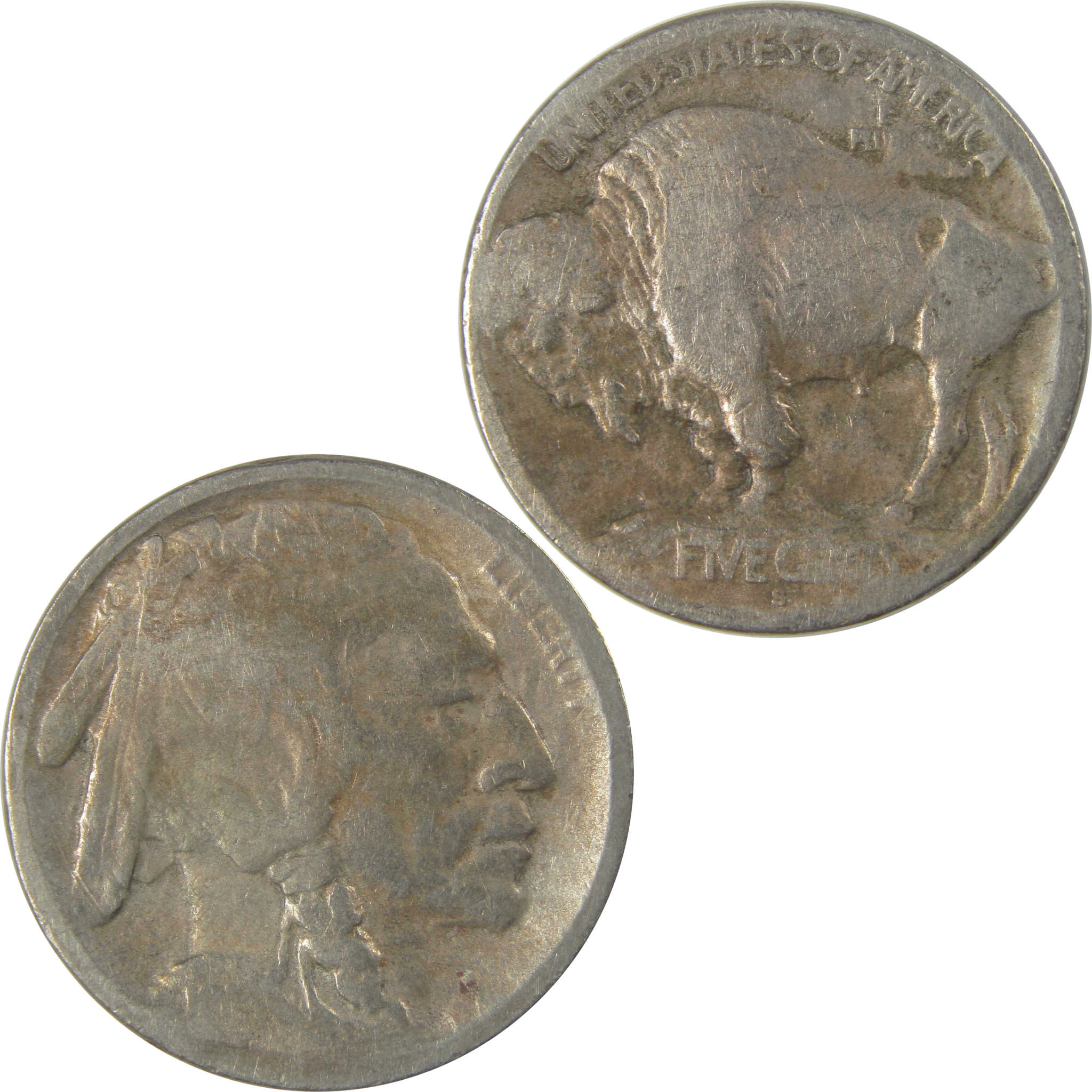 1913 S Type 1 Indian Head Buffalo Nickel FR Fair Details SKU:I22831