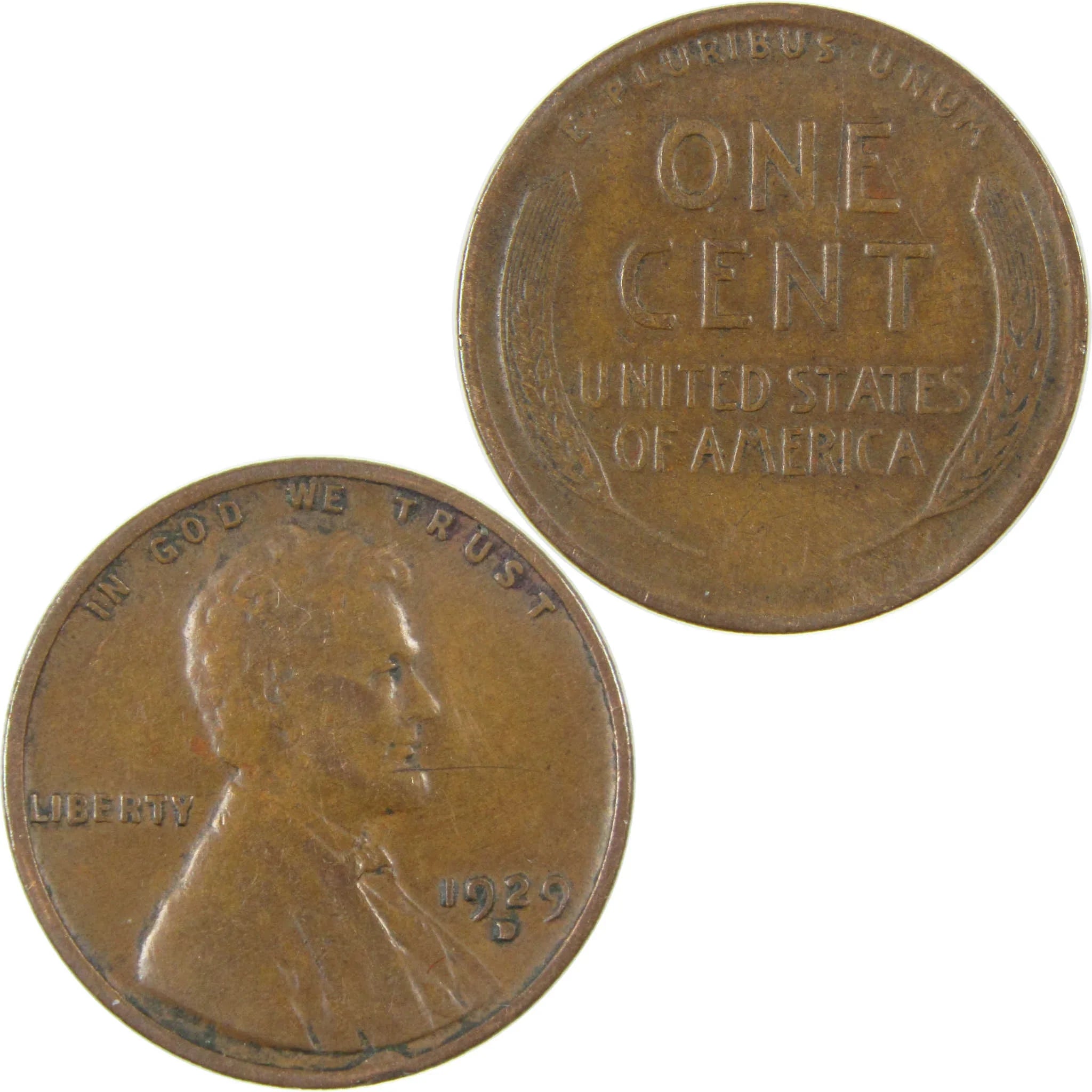 1929 D Lincoln Wheat Cent VF Very Fine Penny 1c Coin SKU:I27265