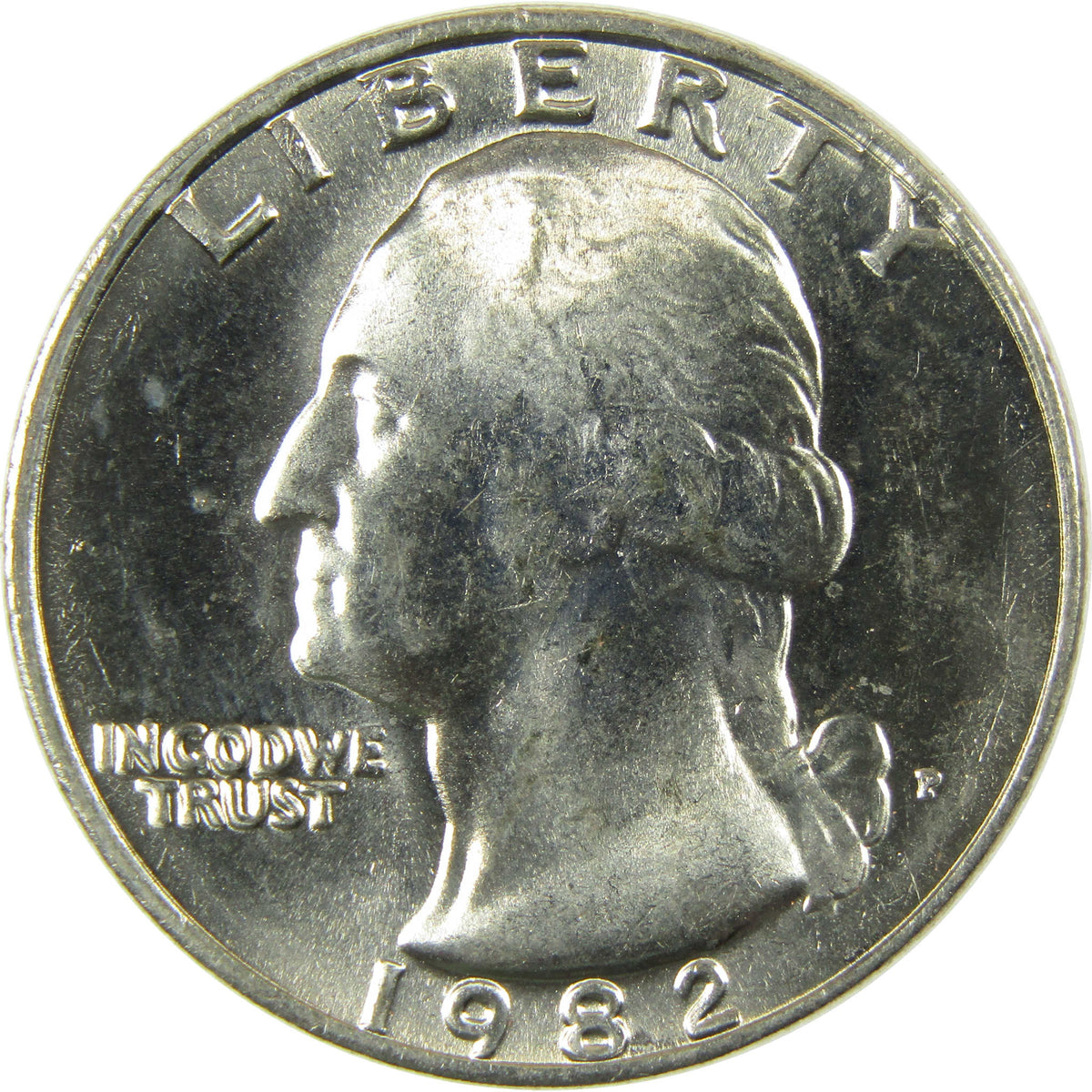 1982 P Washington Quarter Clad Uncirculated Mint State 25c Coin