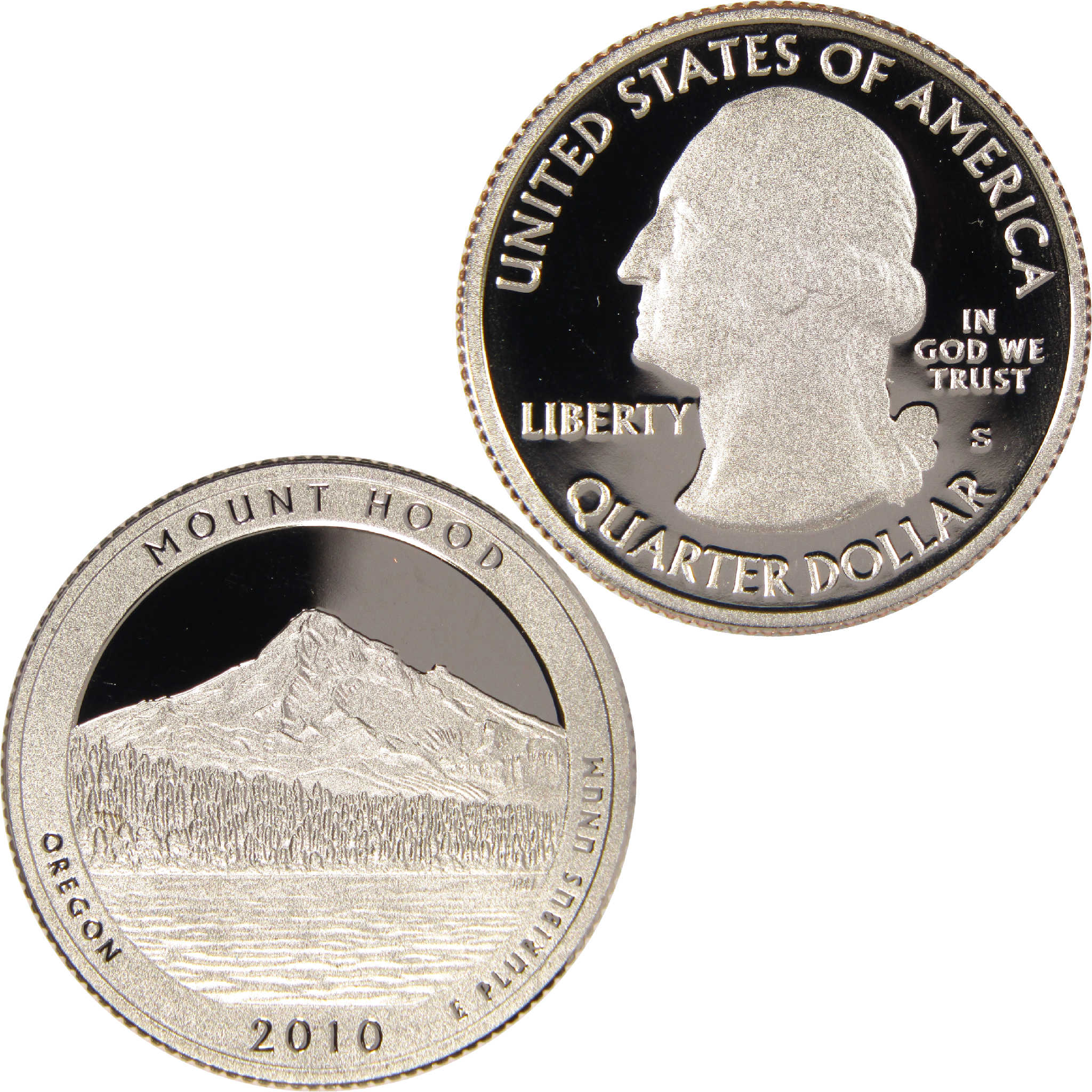 2010 S Mount Hood National Park Quarter Clad 25c Proof Coin