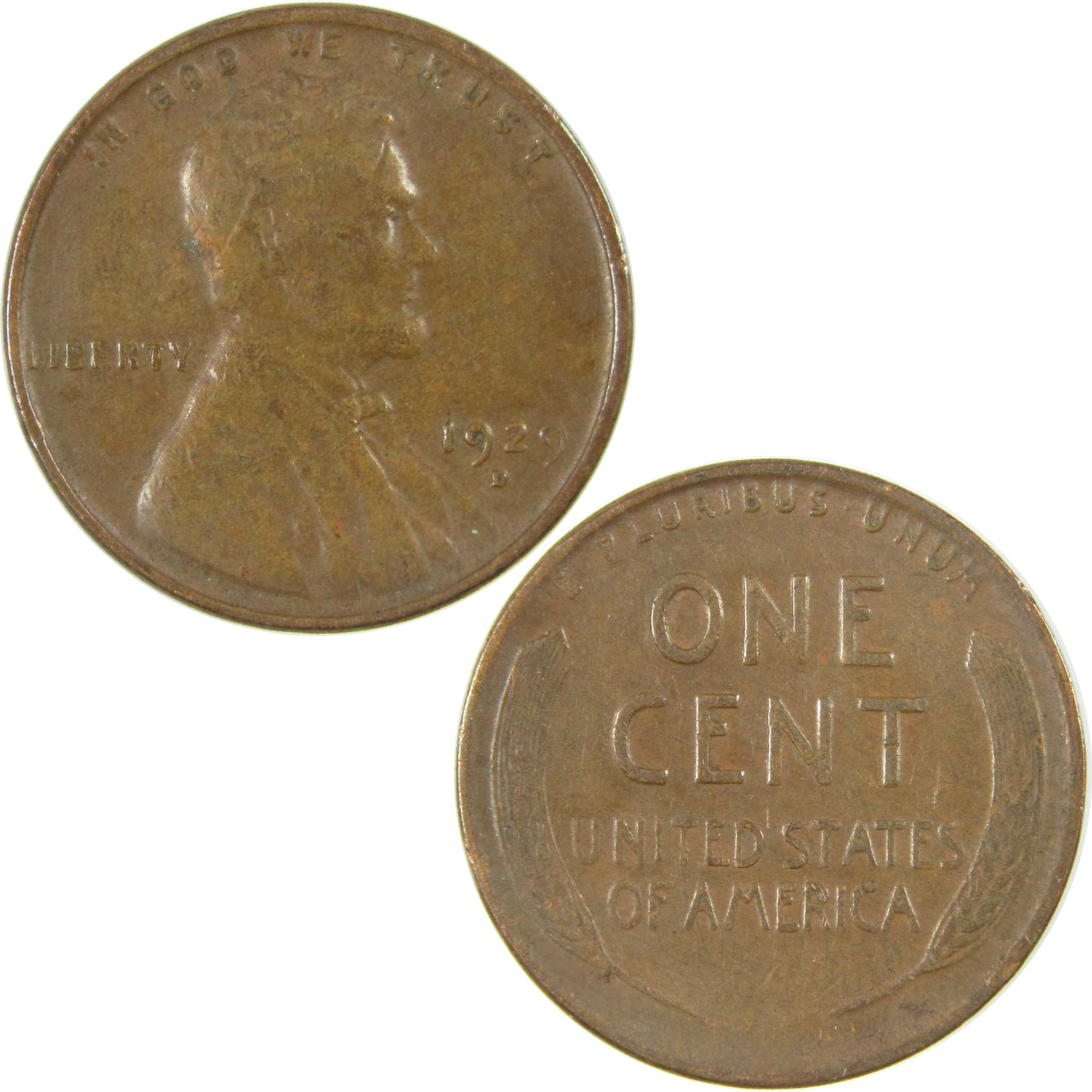 1929 D Lincoln Wheat Cent VF Very Fine Penny 1c Coin SKU:I27275