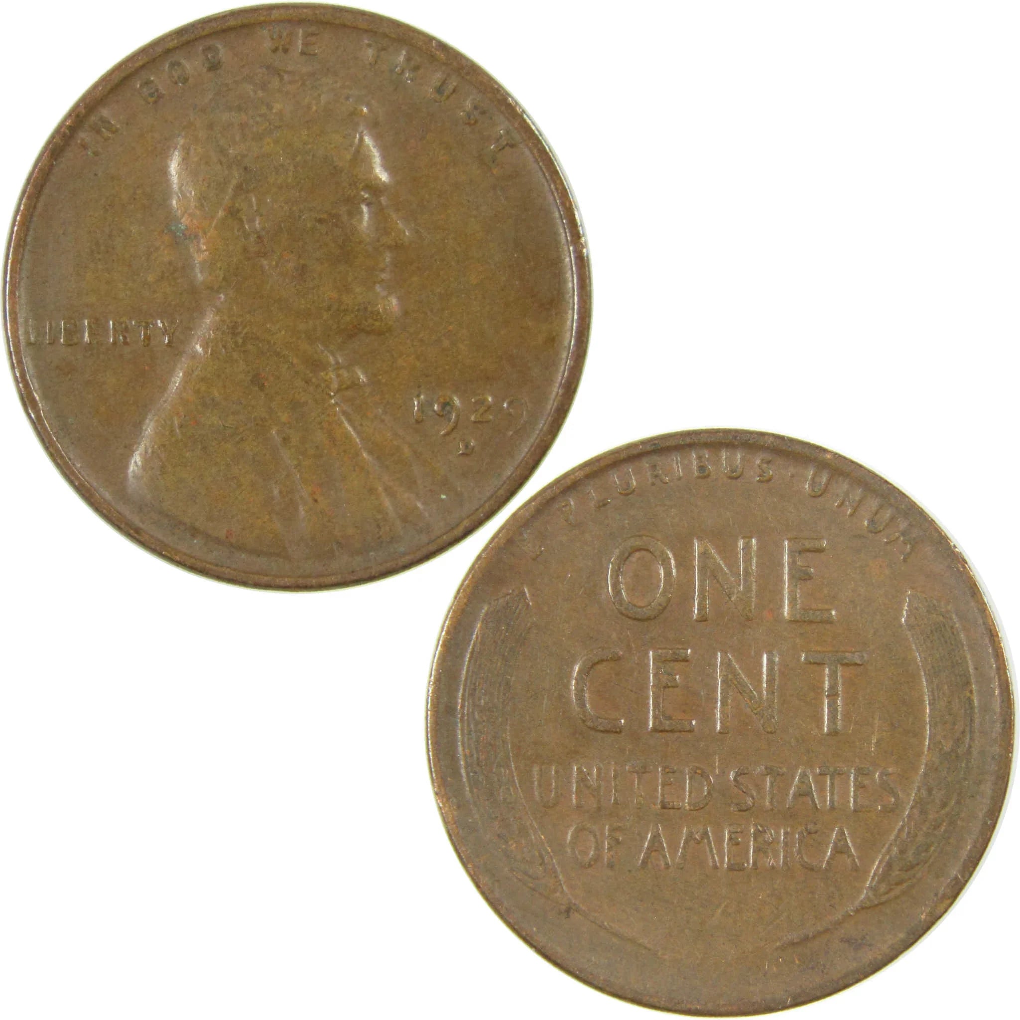 1929 D Lincoln Wheat Cent VF Very Fine Penny 1c Coin SKU:I27275