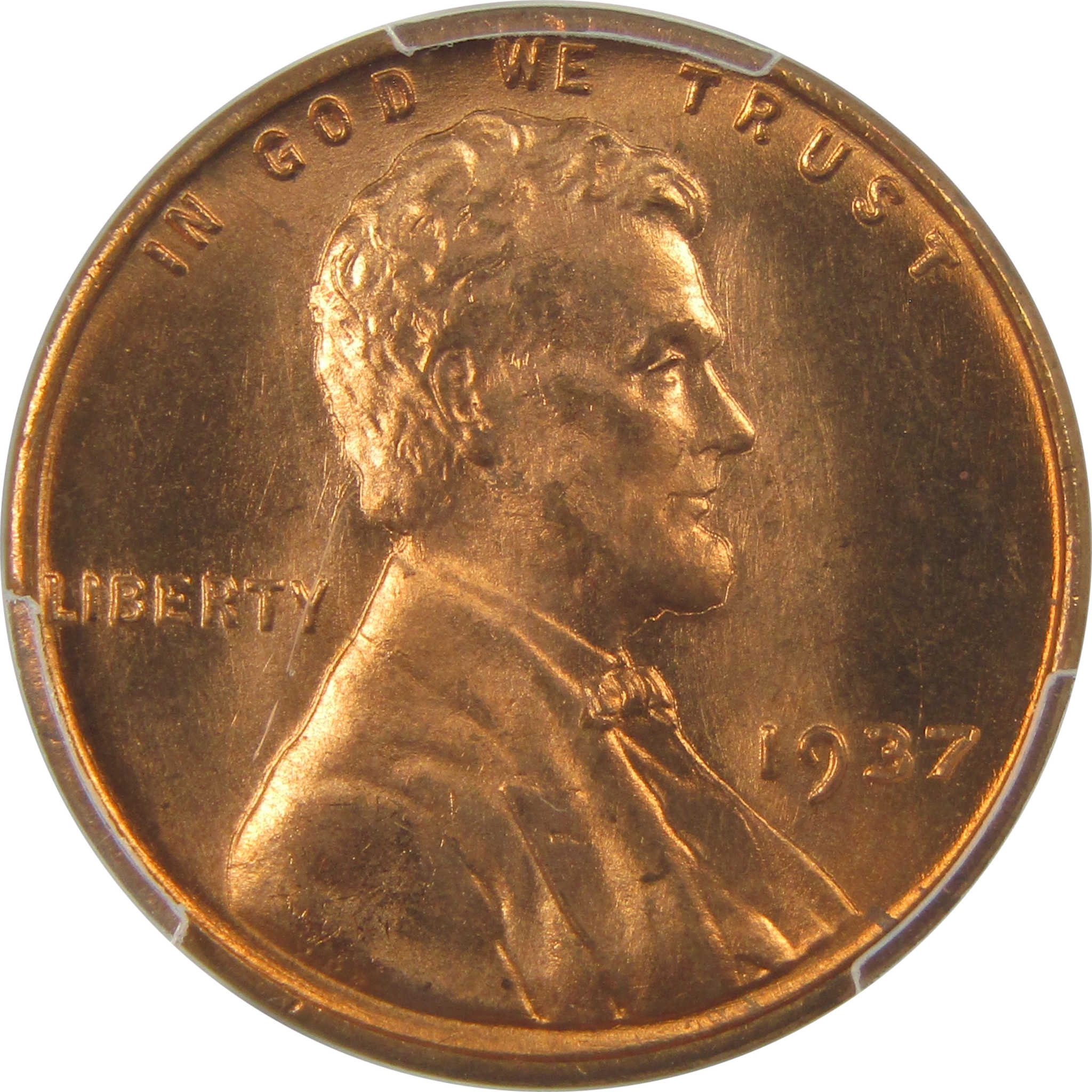 1937 Lincoln Wheat Cent MS 67 RD PCGS Penny Uncirculated SKU:I22394
