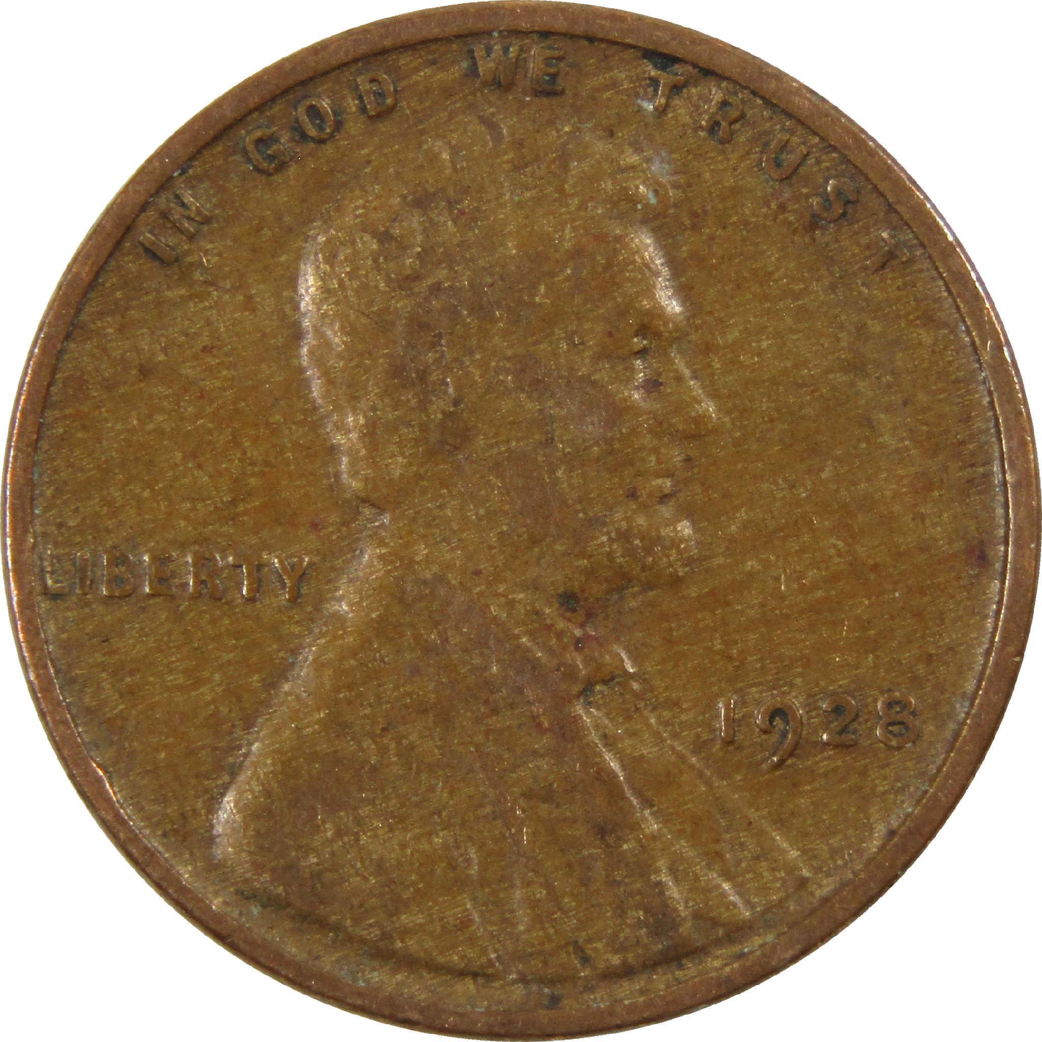 1928 Lincoln Wheat Cent VG Very Good Penny 1c Coin